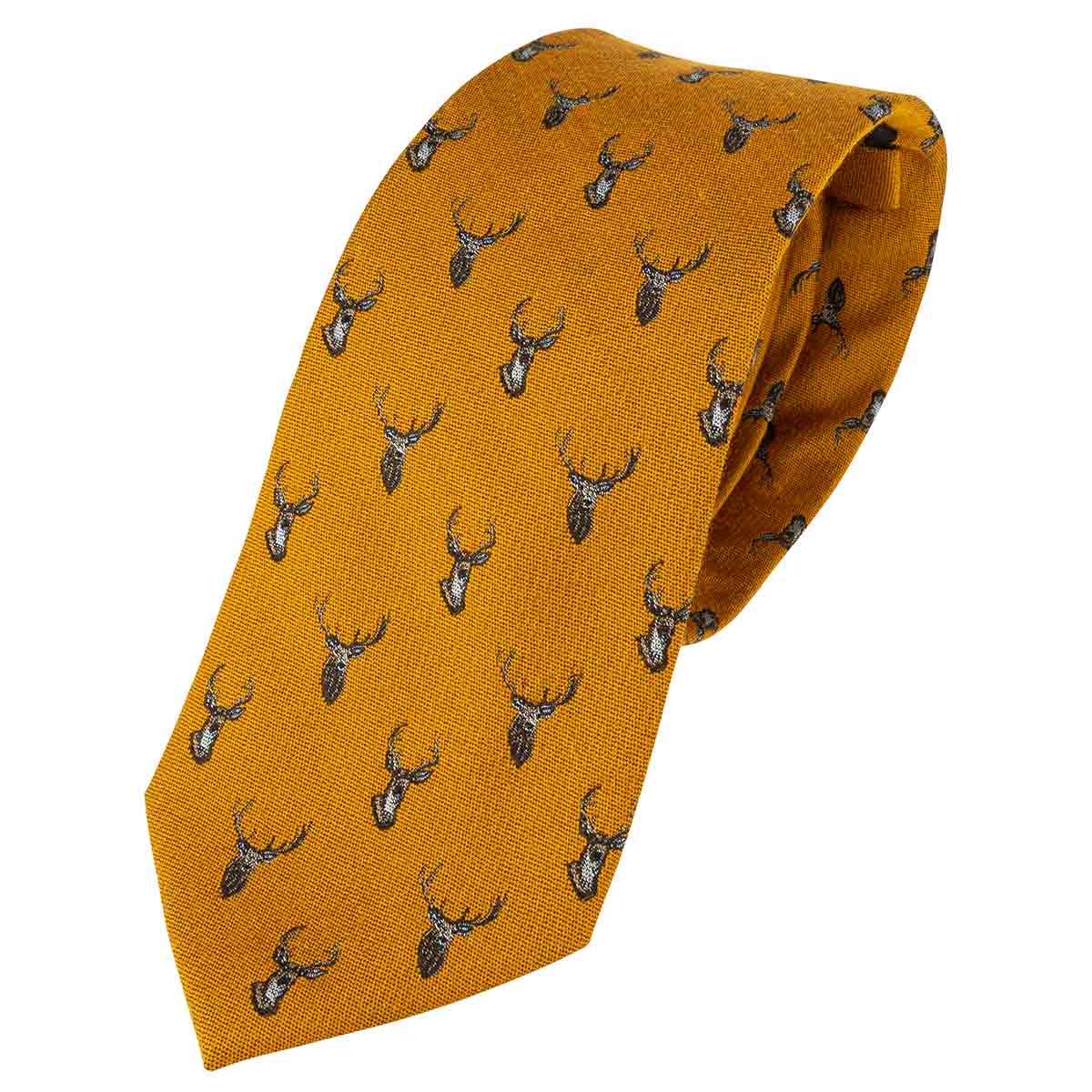 Jack Pyke Silk Tie Stag Mustard Jack Pyke Silk Tie Stag Mustard