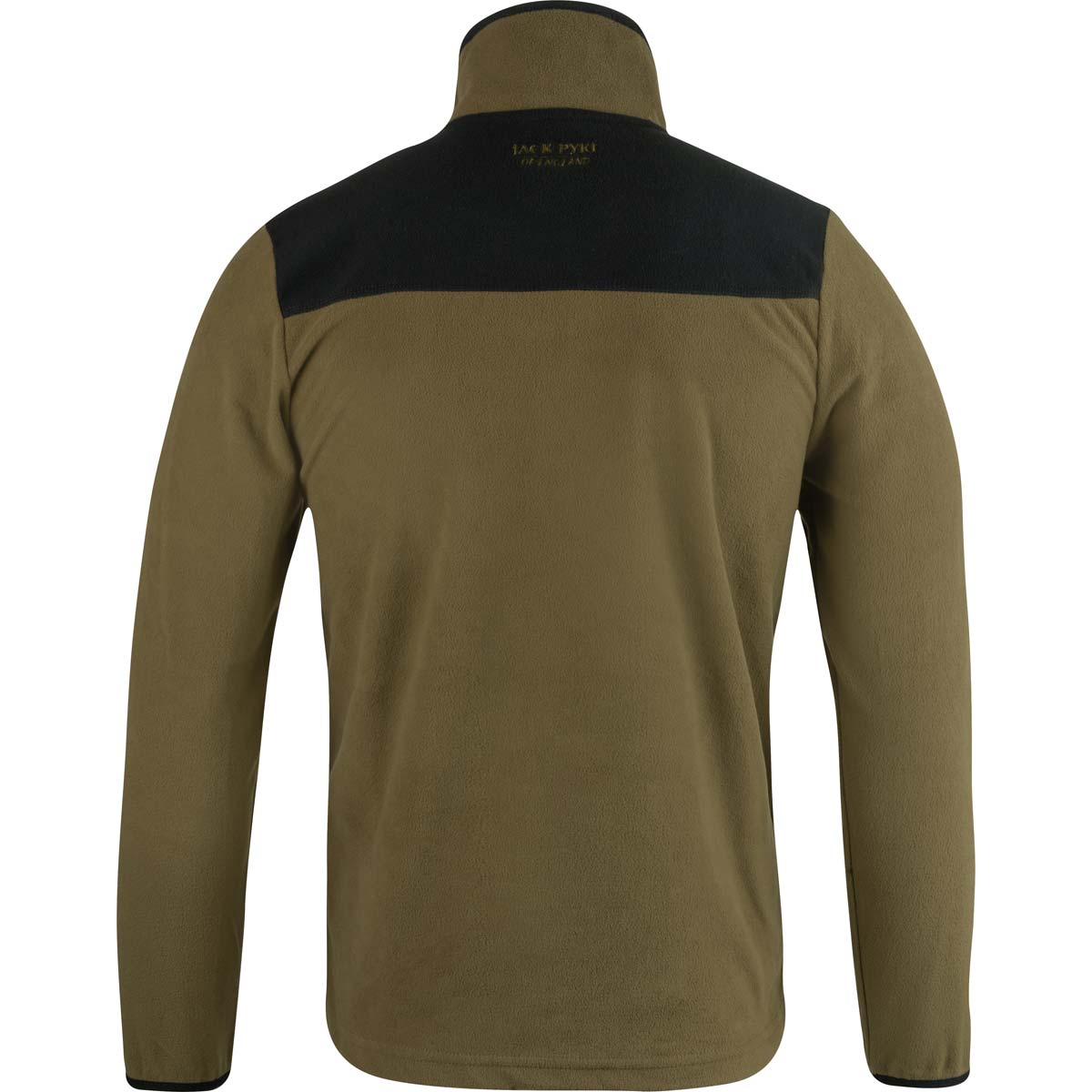 Jack Pyke Snap Neck Fleece Top - Dark Mustard - Rear Jack Pyke Snap Neck Fleece Top - Dark Mustard - Rear
