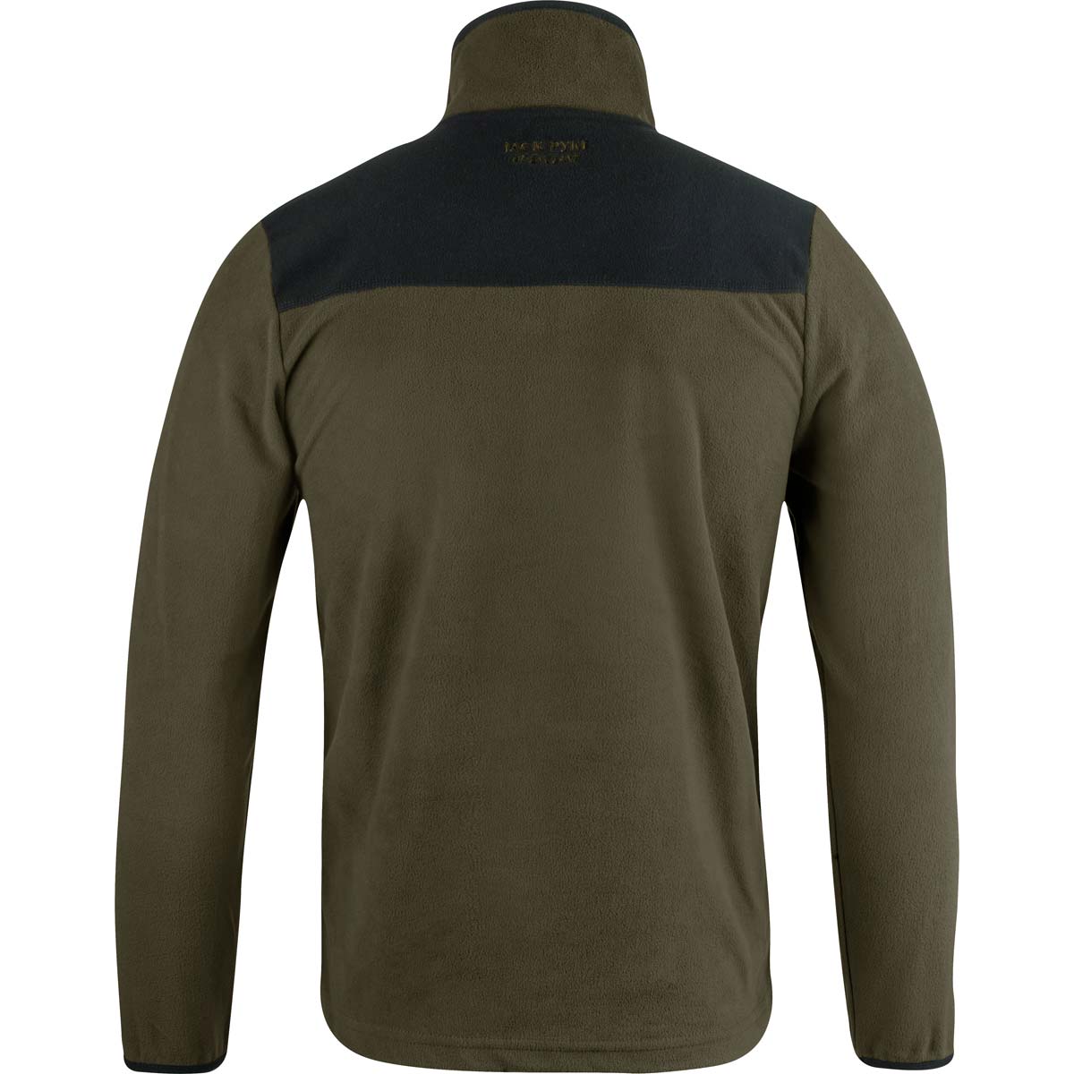 Jack Pyke Snap Neck Fleece Top - Dark Olive - Rear Jack Pyke Snap Neck Fleece Top - Dark Olive - Rear