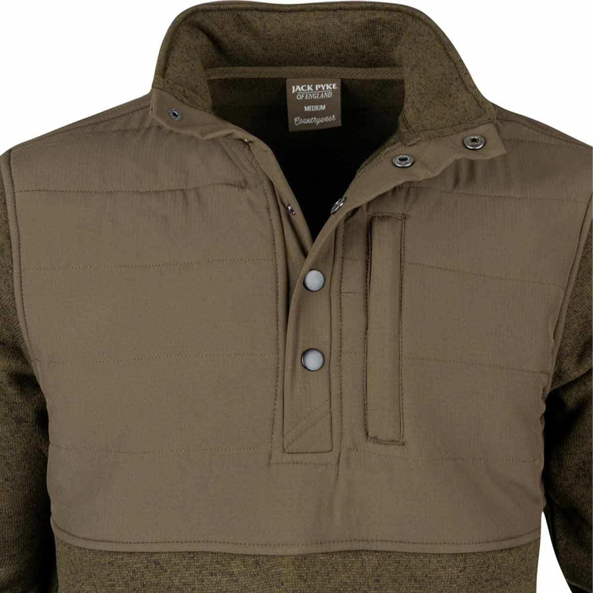 Jack Pyke Snap Neck Pullover - Collar Jack Pyke Snap Neck Pullover - Collar