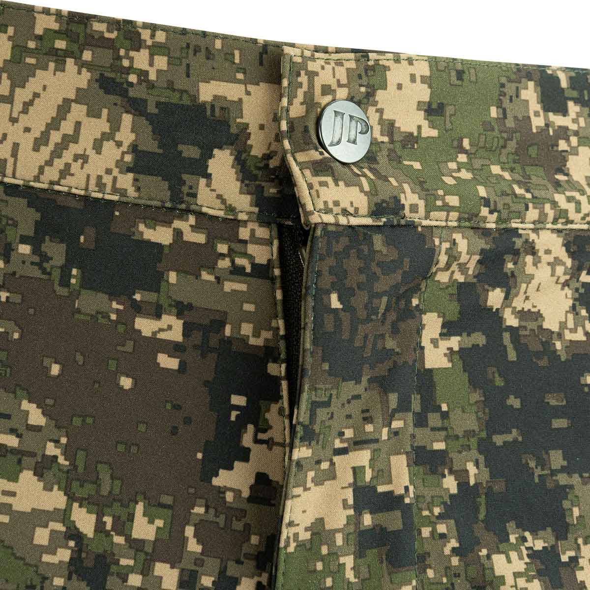 Jack Pyke Softshell Trousers Digicam - fastening Jack Pyke Softshell Trousers Digicam - fastening