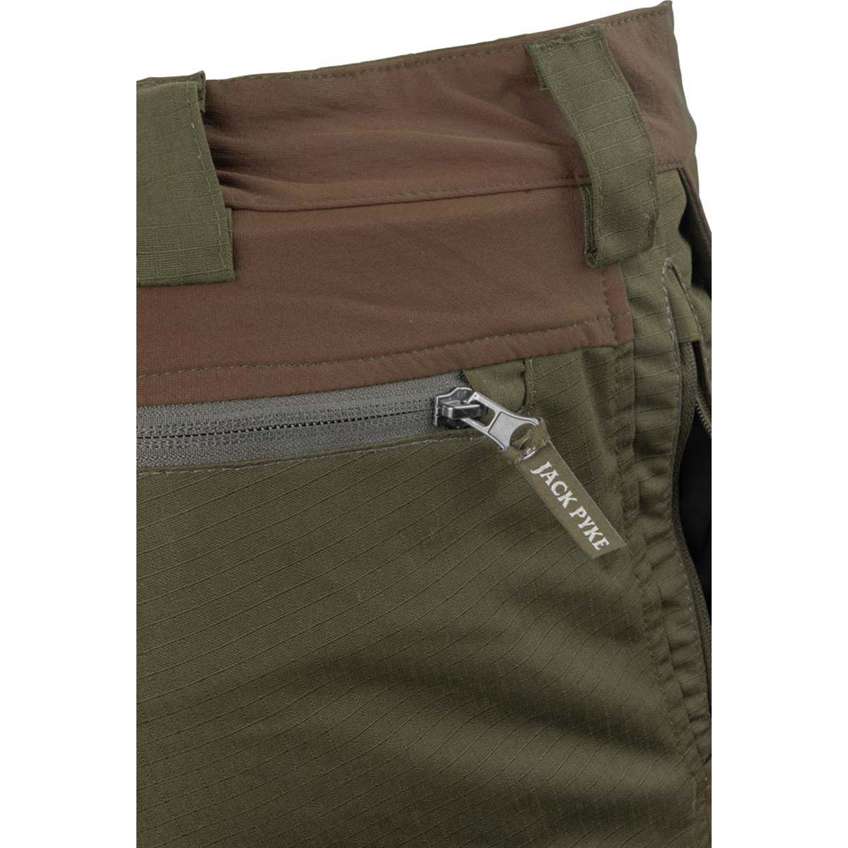 Jack Pyke Technical Hybrid Trousers - Rear Pocket Detail Jack Pyke Technical Hybrid Trousers - Rear Pocket Detail