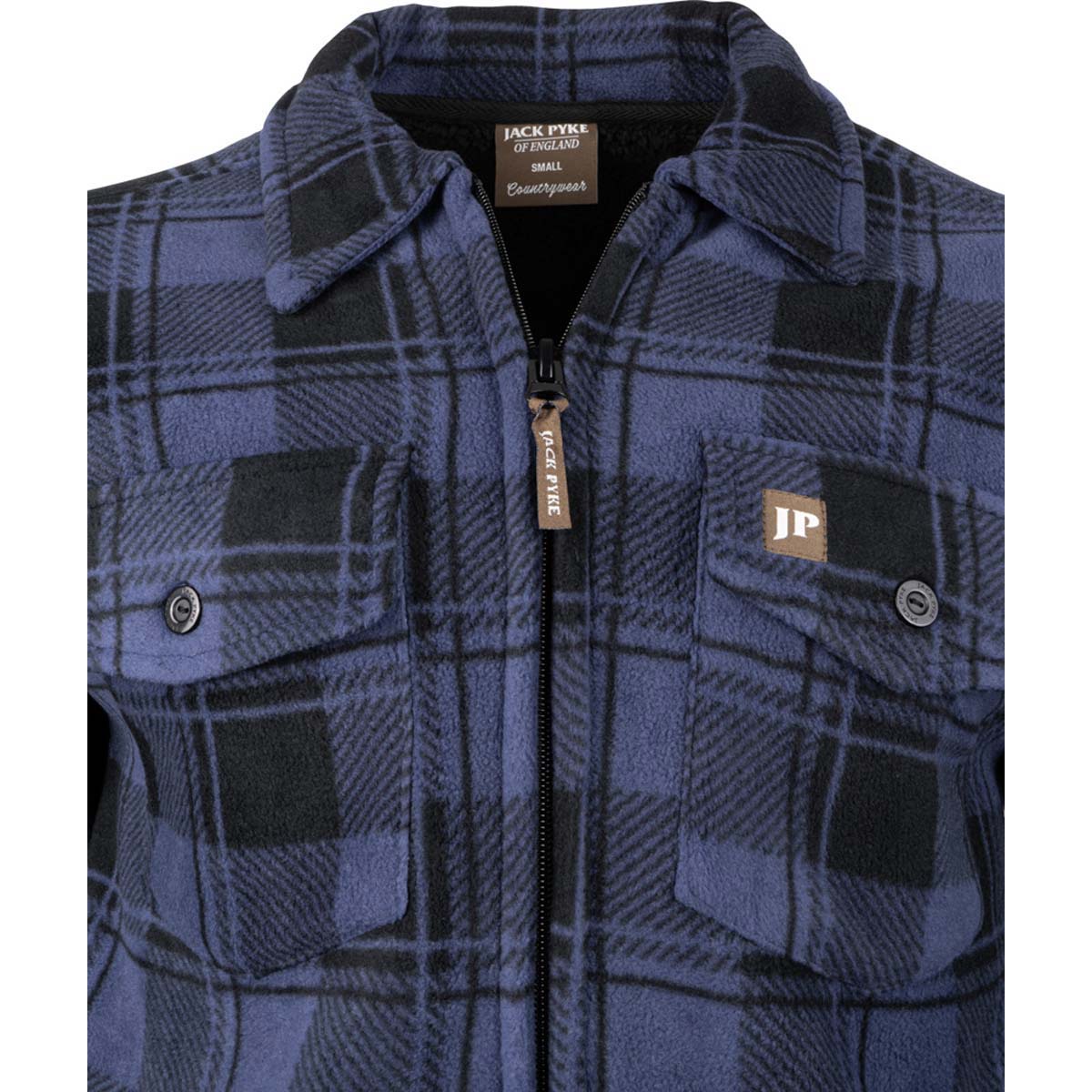 Jack Pyke Tundra Shirt - Navy - Front Detail Jack Pyke Tundra Shirt - Navy - Front Detail