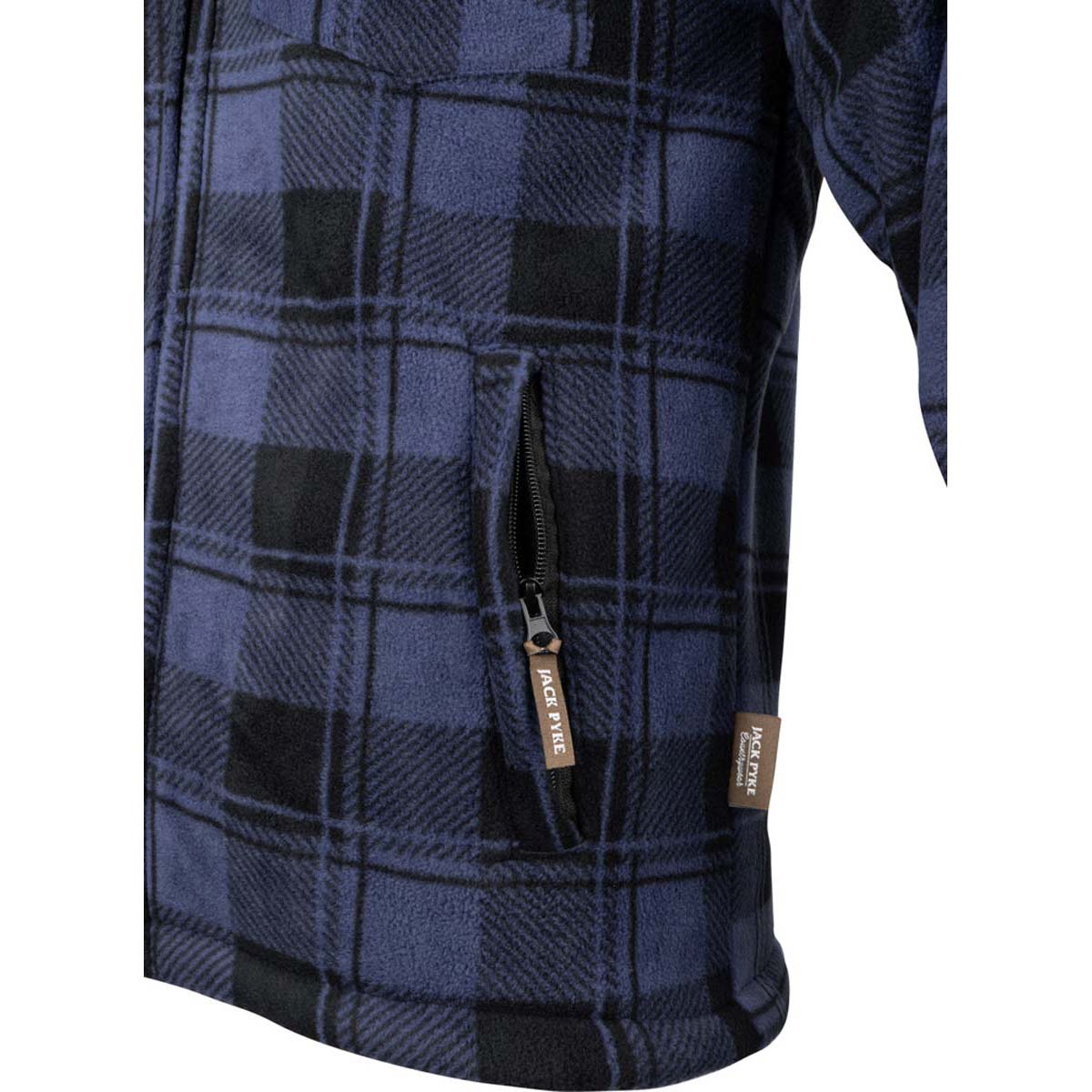 Jack Pyke Tundra Shirt - Navy - Side Pocket Detail Jack Pyke Tundra Shirt - Navy - Side Pocket Detail