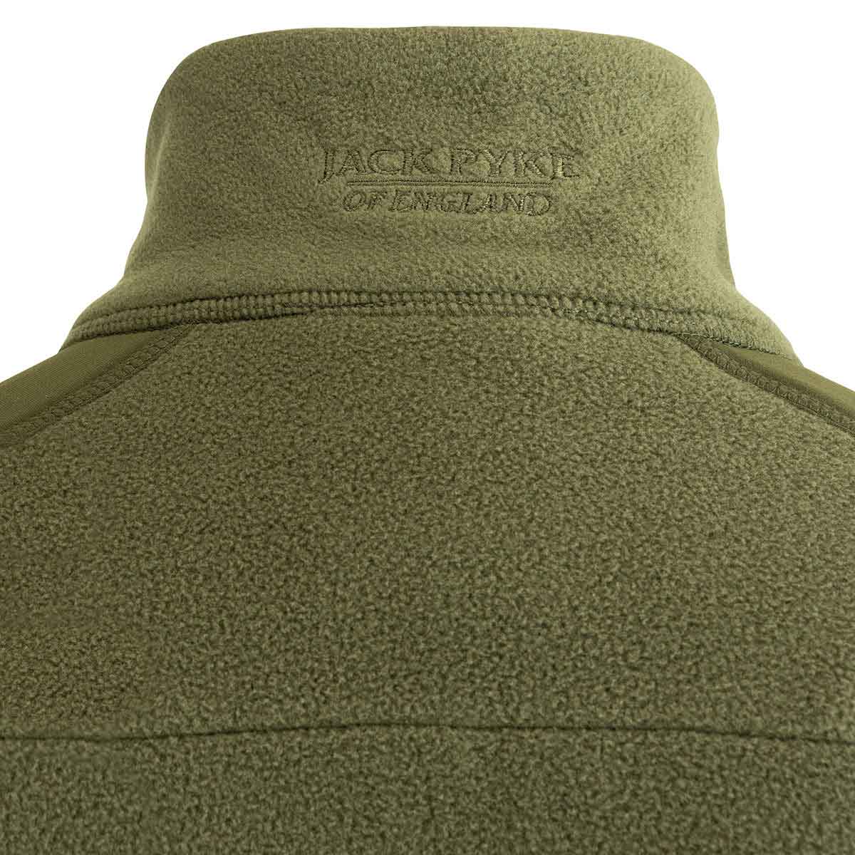 Jack Pyke Weardale Fleece Jacket - rear neck detail Jack Pyke Weardale Fleece Jacket - rear neck detail