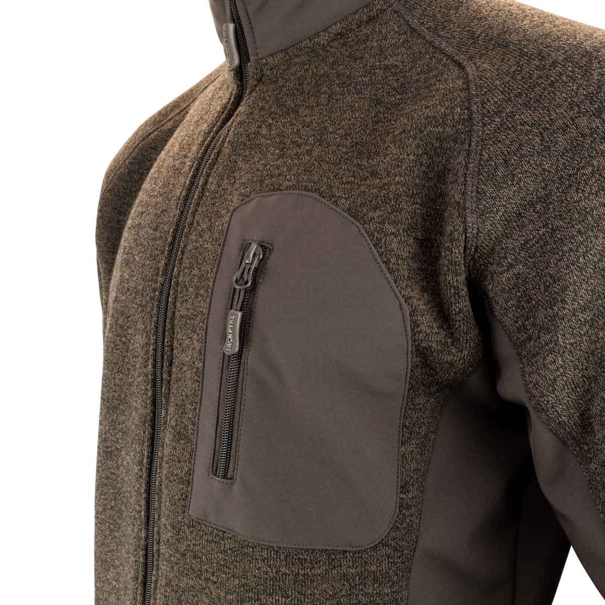 Jack Pyke Weardale Knitted Jacket - brown chest pocket Jack Pyke Weardale Knitted Jacket - brown chest pocket