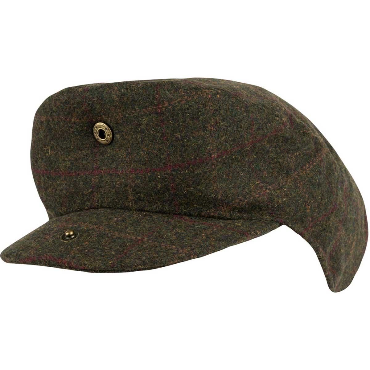 Jack Pyke Wool Blend Flat Cap - dark olive popper Jack Pyke Wool Blend Flat Cap - dark olive popper