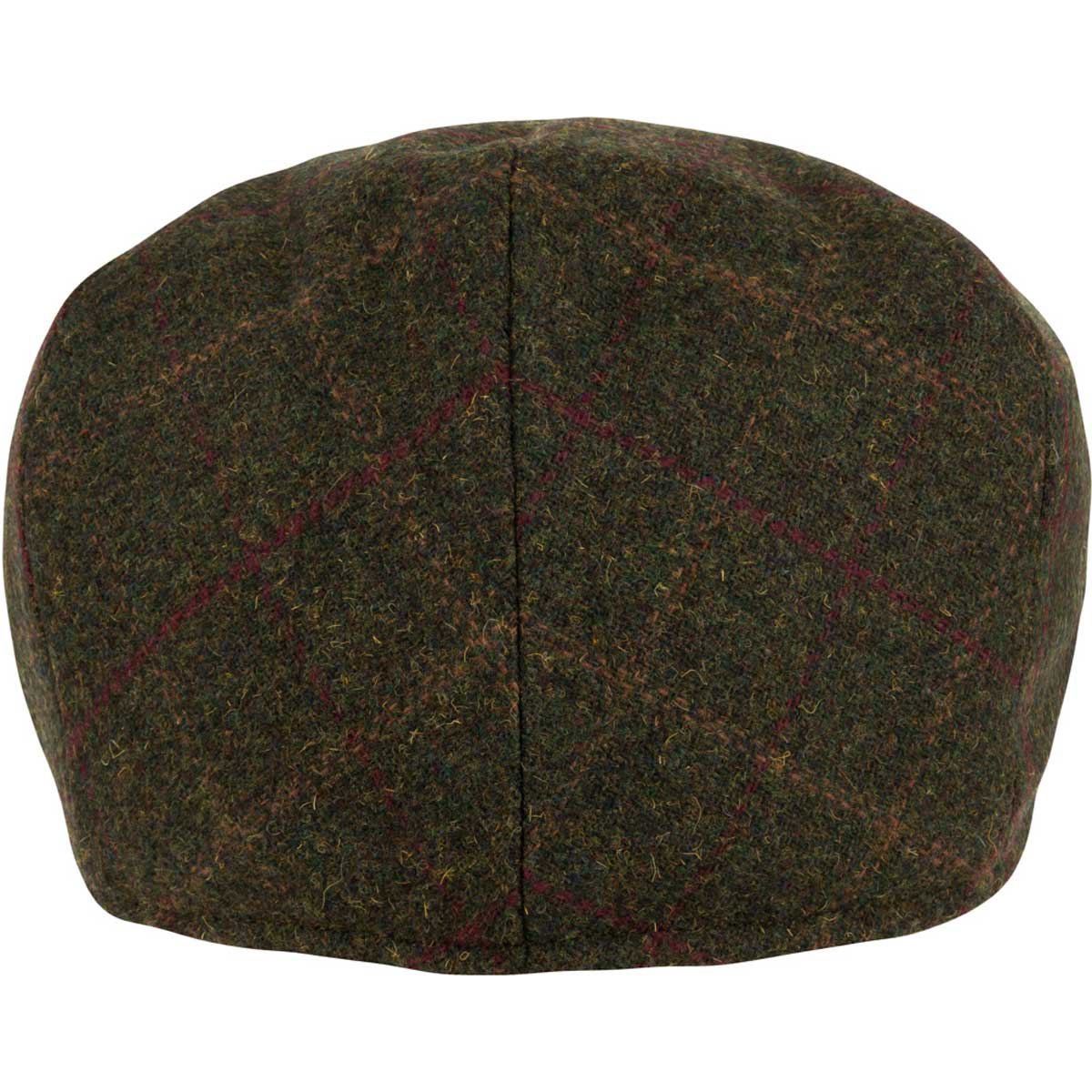 Jack Pyke Wool Blend Flat Cap - dark olive rear Jack Pyke Wool Blend Flat Cap - dark olive rear