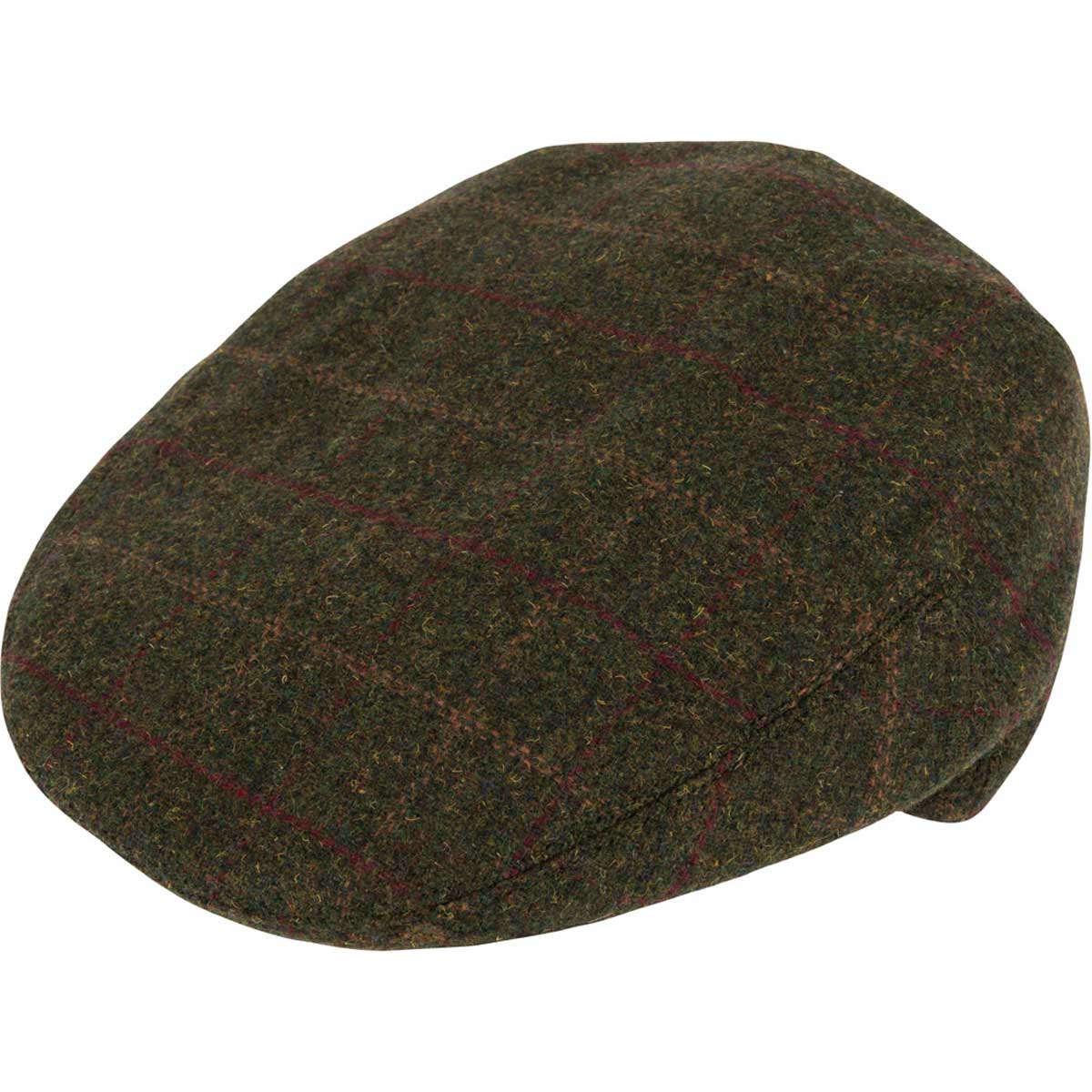 Jack Pyke Wool Blend Flat Cap - dark olive top Jack Pyke Wool Blend Flat Cap - dark olive top