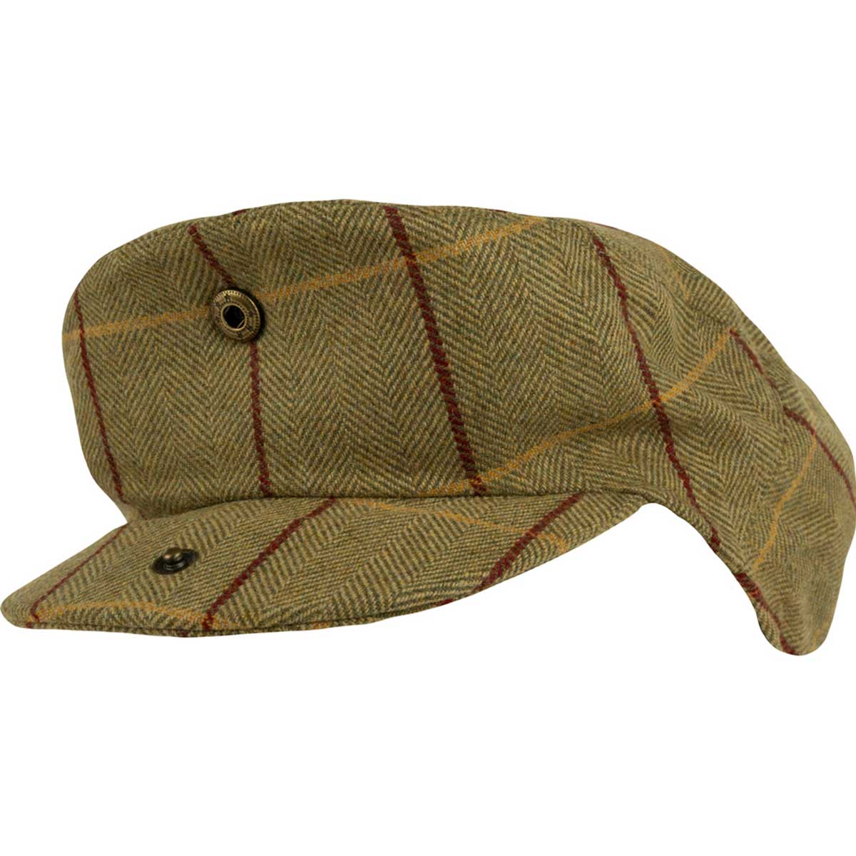 Jack Pyke Wool Blend Flat Cap - green popper Jack Pyke Wool Blend Flat Cap - green popper