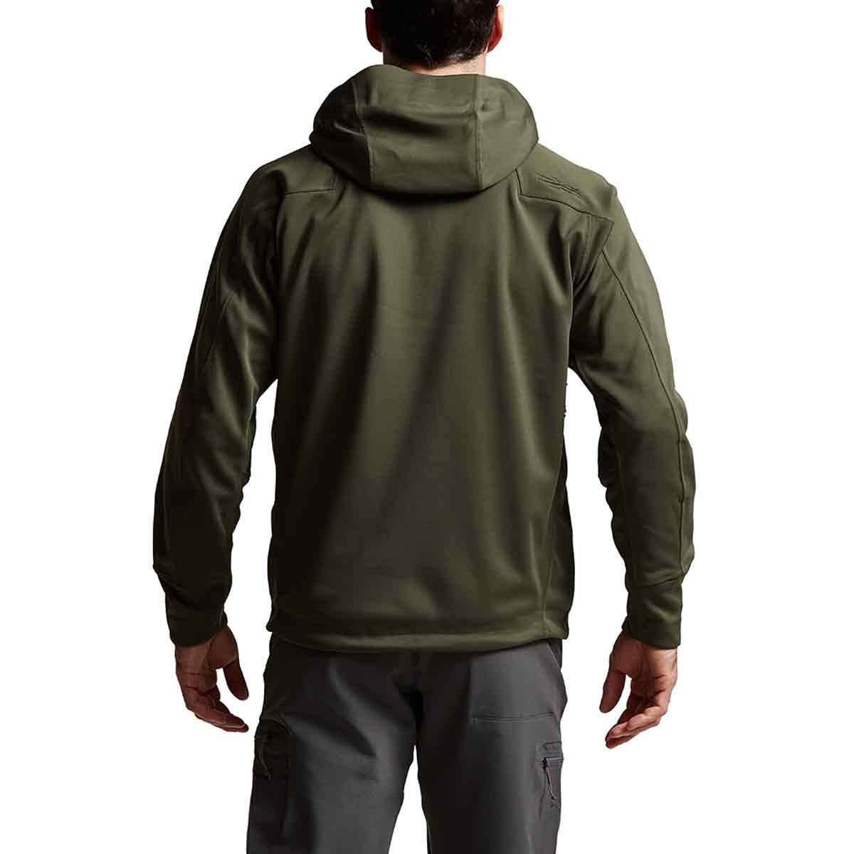 Sitka Jetstream Men's Shooting Jacket - Deep Lichen back on model Sitka Jetstream Men's Shooting Jacket - Deep Lichen back on model
