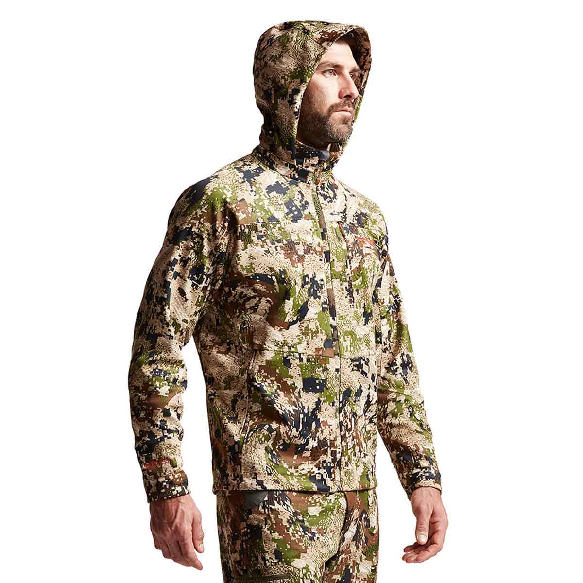 Sitka Jetstream Optifade Subalpine Men's Shooting Jacket - on model Sitka Jetstream Optifade Subalpine Men's Shooting Jacket - on model