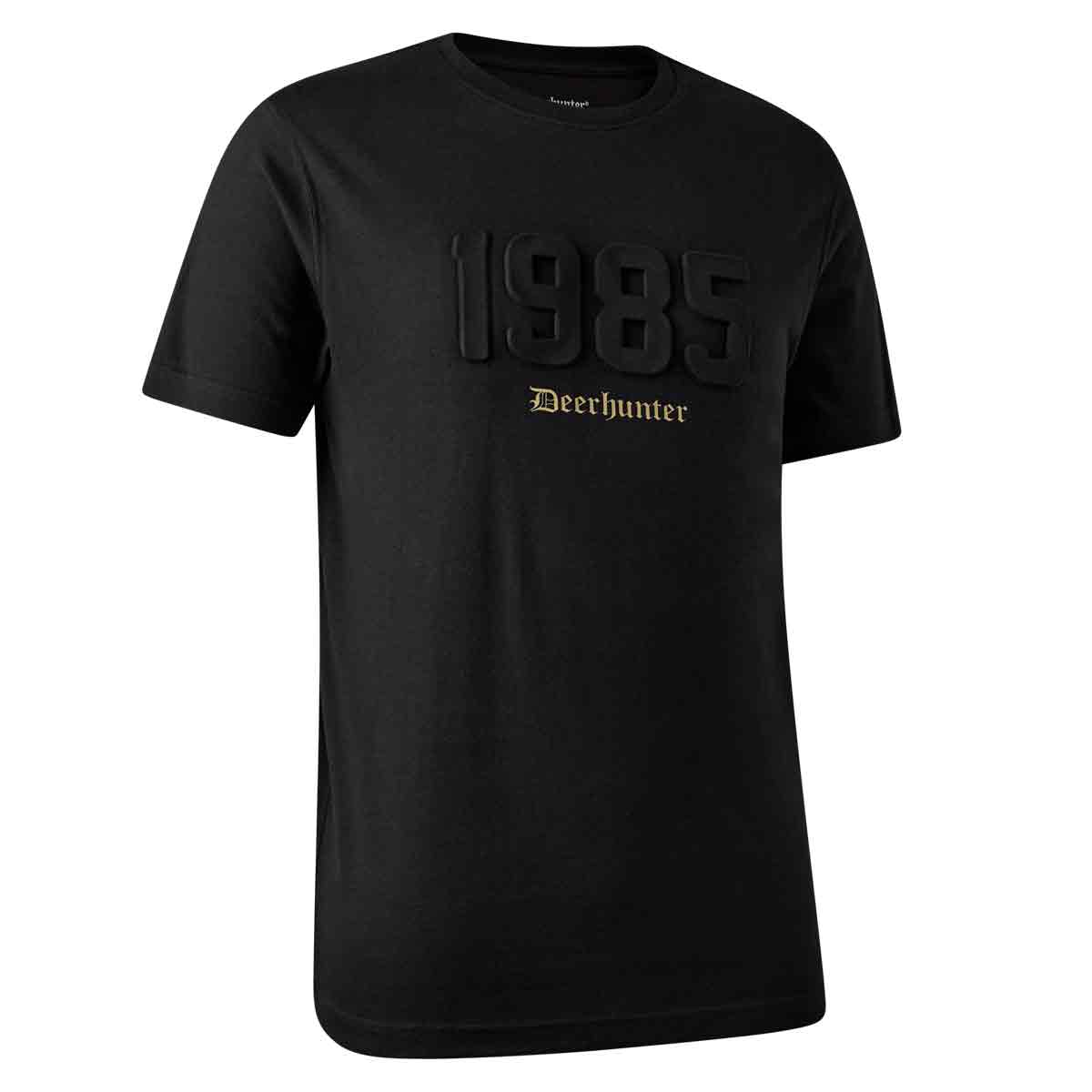 Deerhunter Jubilee T-Shirt in Black, front view Deerhunter Jubilee T-Shirt in Black, front view