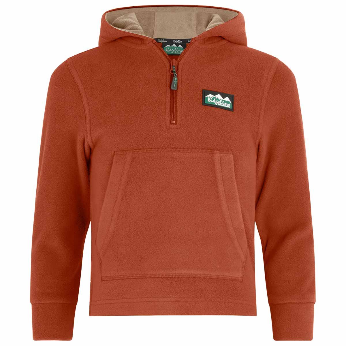 Ridgeline Kids Ballistic Fleece Hoodie - Russet Ridgeline Kids Ballistic Fleece Hoodie - Russet