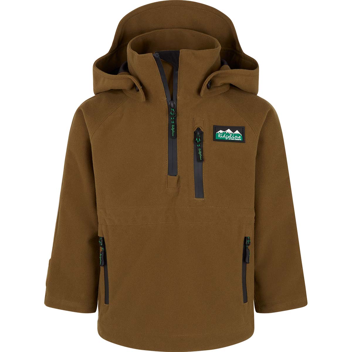 Ridgeline Kids Monsoon Classic Smock - Teak - Front Ridgeline Kids Monsoon Classic Smock - Teak - Front