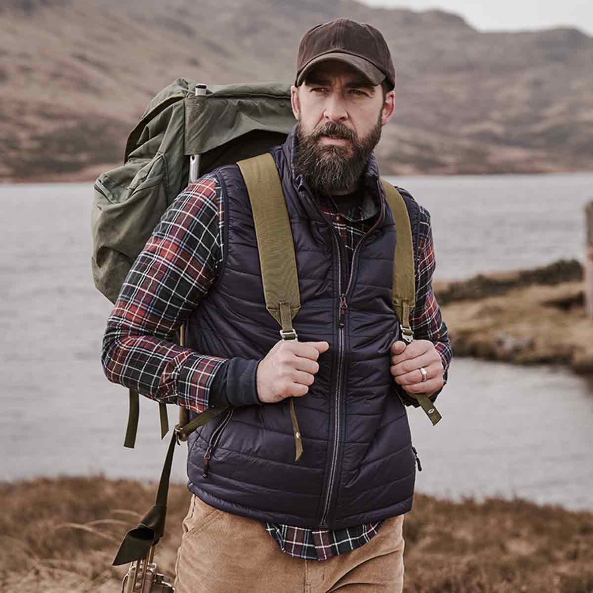 Hoggs of Fife Kingston Ripstop Gilet - Navy/Merlot Hoggs of Fife Kingston Ripstop Gilet - Navy/Merlot