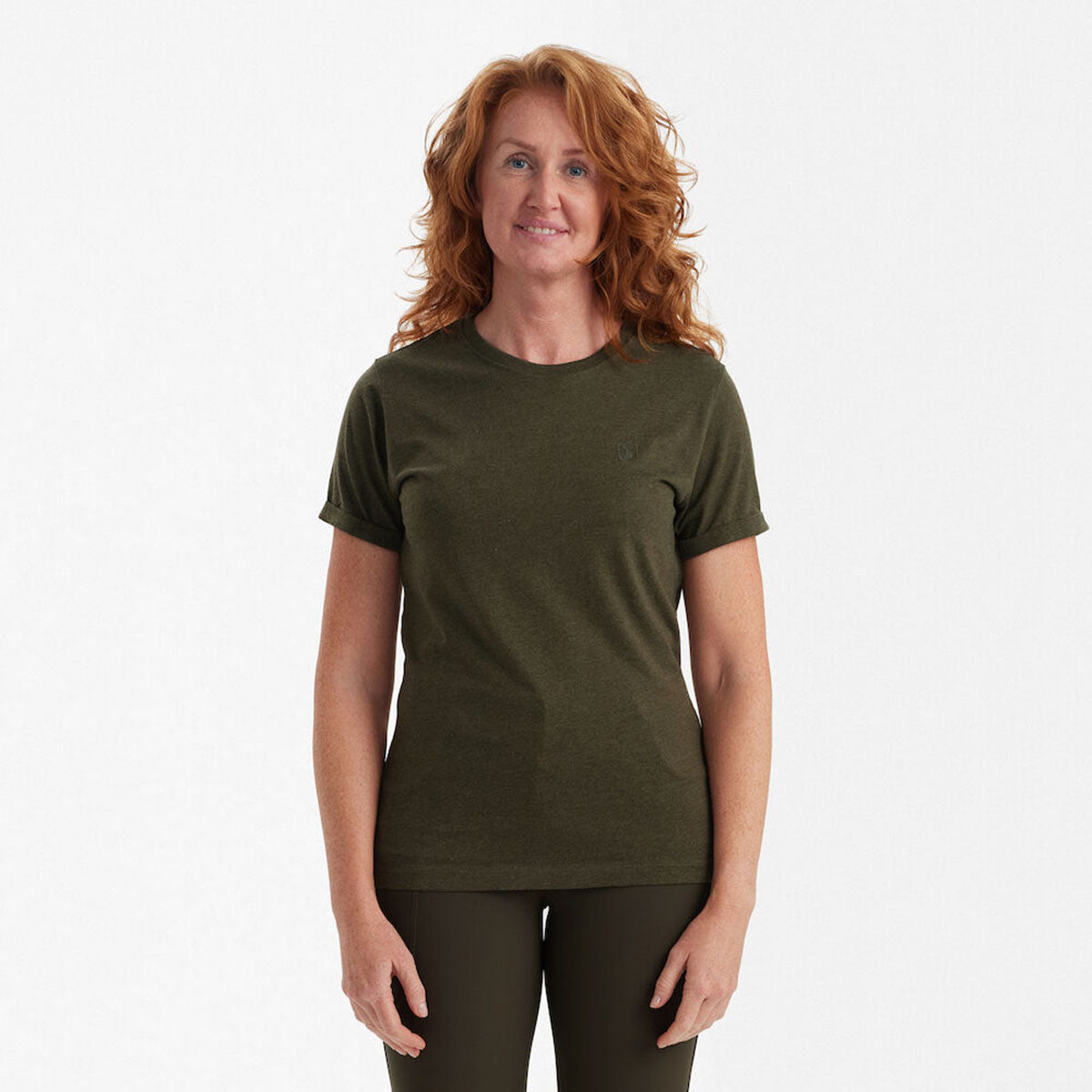 Deerhunter Ladies Basic T-Shirt - On Model Deerhunter Ladies Basic T-Shirt - On Model