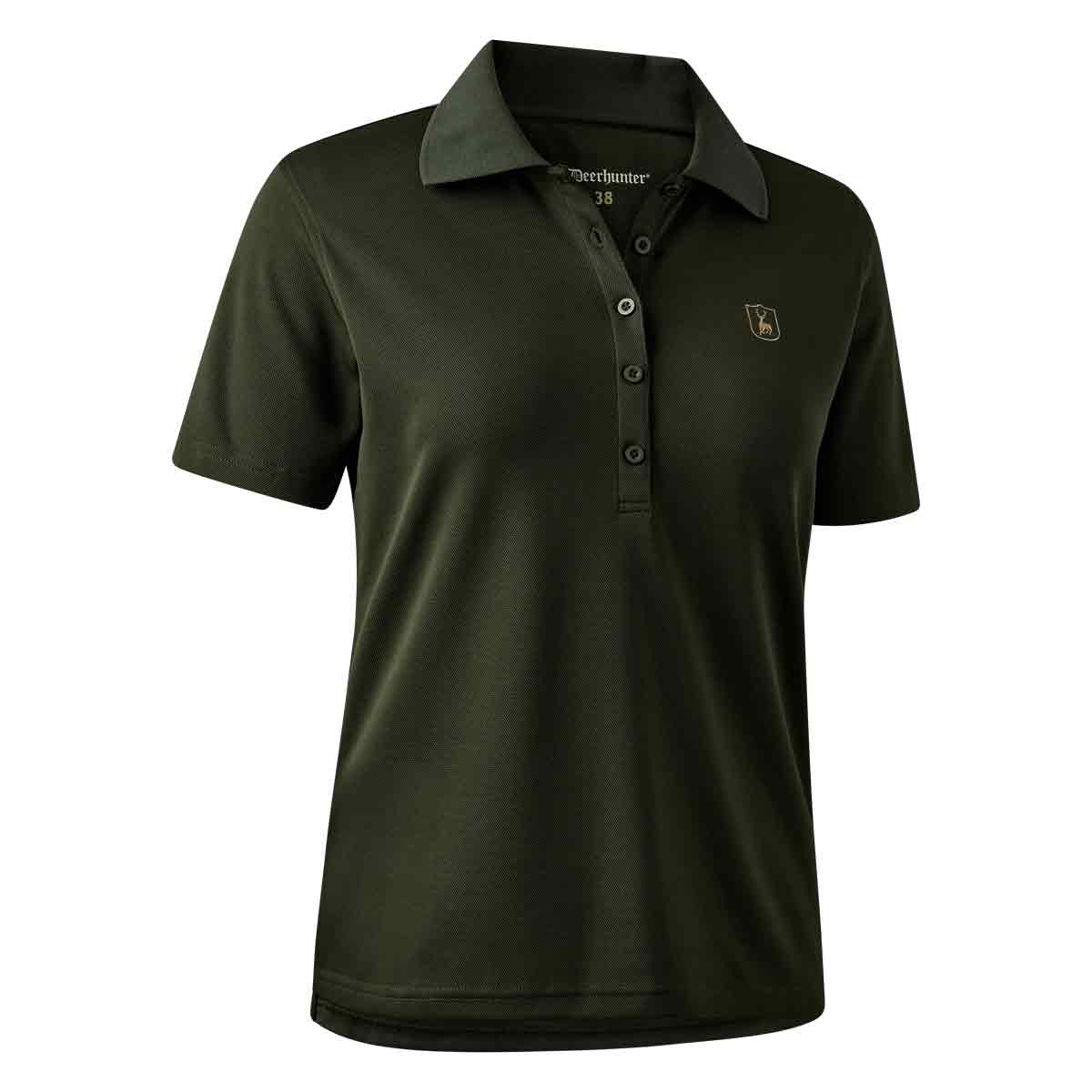 Deerhunter Lady Climate Polo Shirt with 37.5® Technology - front view Deerhunter Lady Climate Polo Shirt with 37.5® Technology - front view