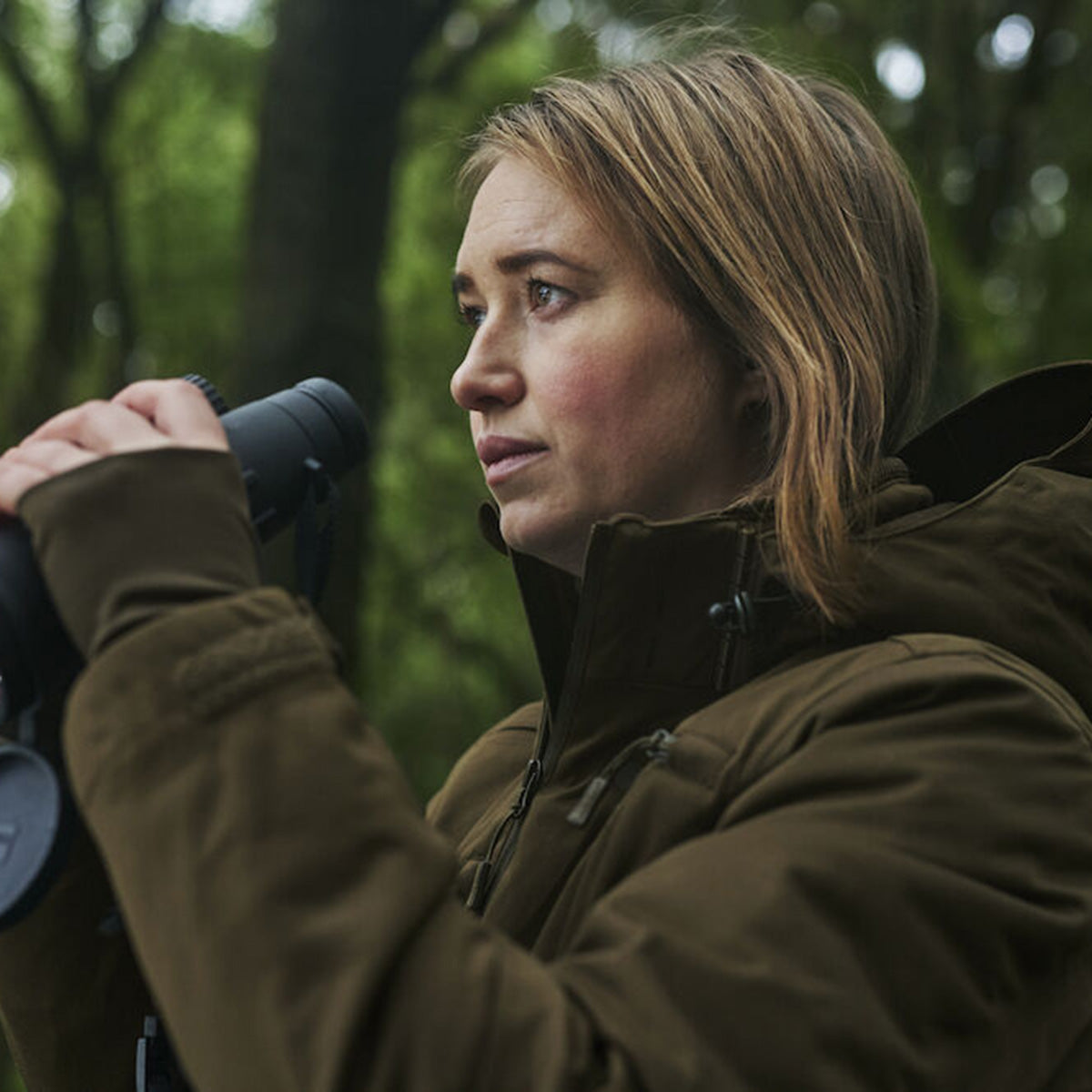 Deerhunter Lady Escape Winter Jacket - Art Green - On Model Deerhunter Lady Escape Winter Jacket - Art Green - On Model