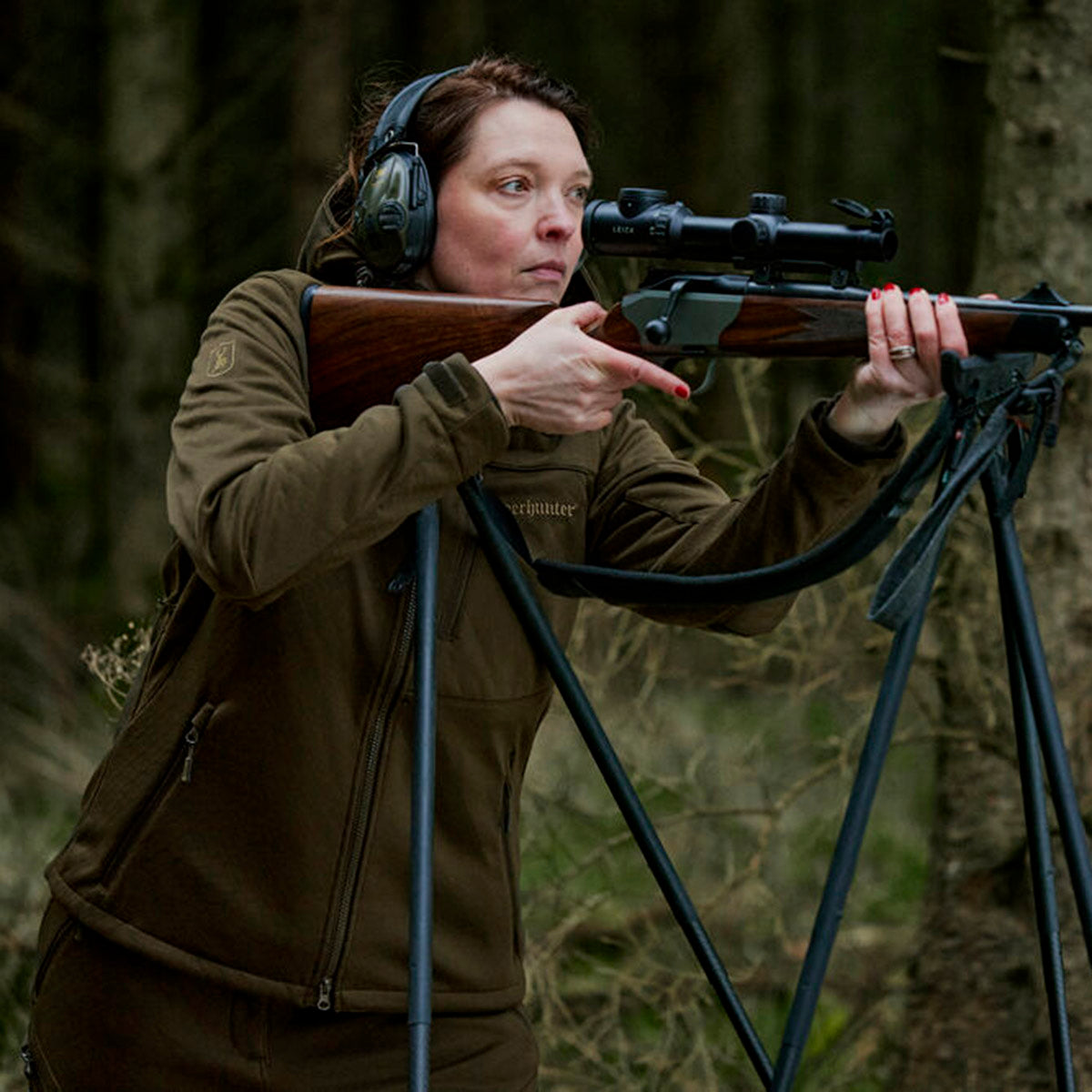 Deerhunter Lady Excape Softshell Jacket - On Model Deerhunter Lady Excape Softshell Jacket - On Model