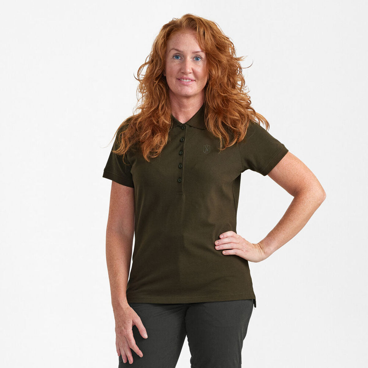 Deerhunter Lady Harriet Polo Shirt - On Model Deerhunter Lady Harriet Polo Shirt - On Model