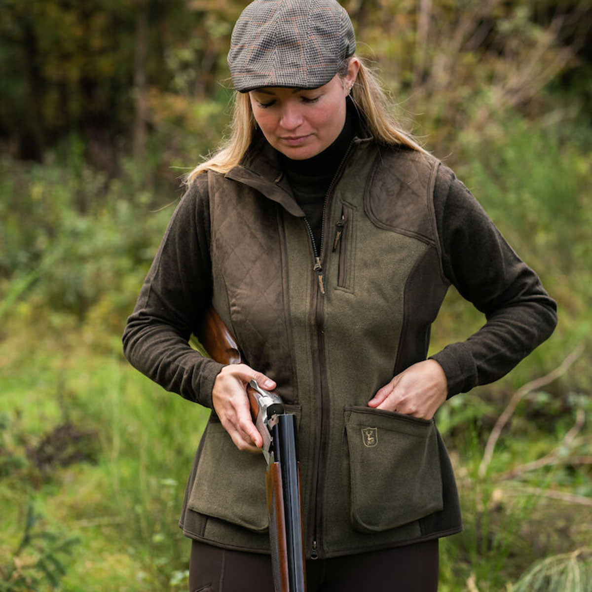 Deerhunter Lady Pam Shooting Waistcoat - On Model Deerhunter Lady Pam Shooting Waistcoat - On Model