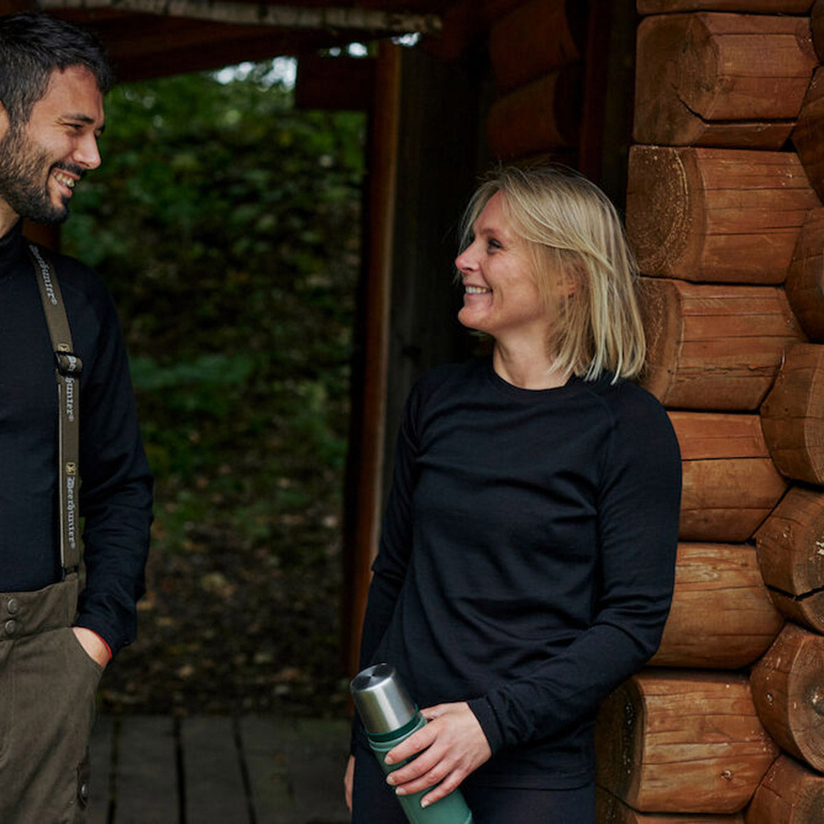 Deerhunter Lady Quinn Merino Undershirt - On Model Deerhunter Lady Quinn Merino Undershirt - On Model