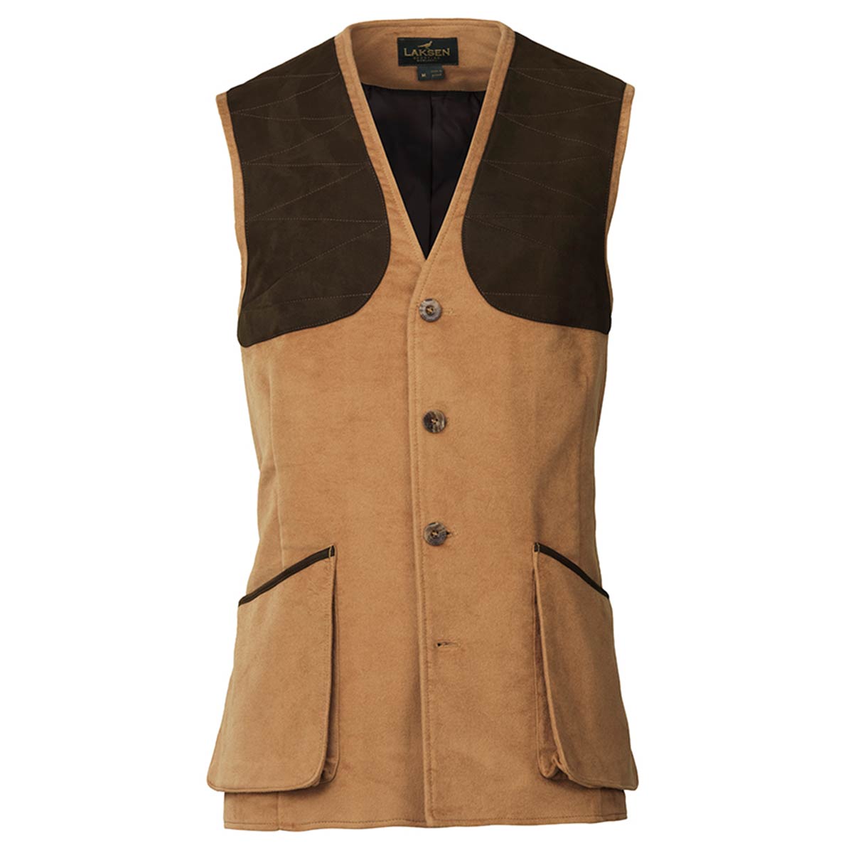 Laksen Belgravia Moleskin Leith Shooting Vest - Camel Laksen Belgravia Moleskin Leith Shooting Vest - Camel