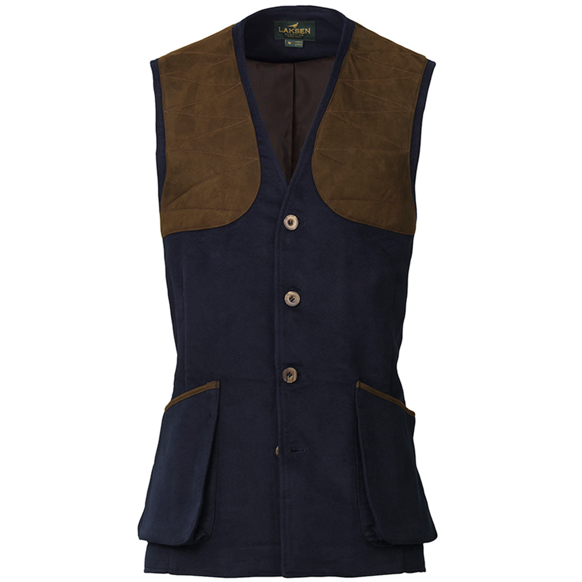 Laksen Belgravia Moleskin Leith Shooting Vest - Navy Laksen Belgravia Moleskin Leith Shooting Vest - Navy