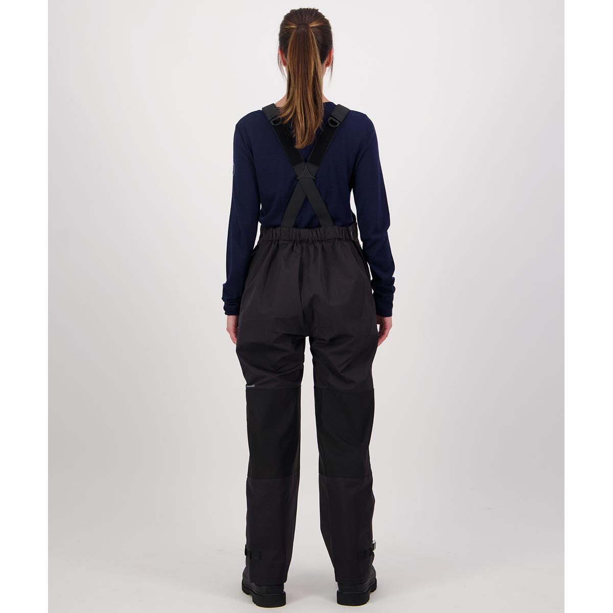 Line 7 Territory Storm Pro20 Women's Waterproof 3 Layer Bib Overtrousers - Rear Line 7 Territory Storm Pro20 Women's Waterproof 3 Layer Bib Overtrousers - Rear