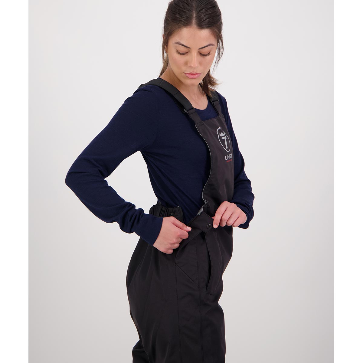 Line 7 Territory Storm Pro20 Women's Waterproof 3 Layer Bib Overtrousers - Waist Adjustment Line 7 Territory Storm Pro20 Women's Waterproof 3 Layer Bib Overtrousers - Waist Adjustment