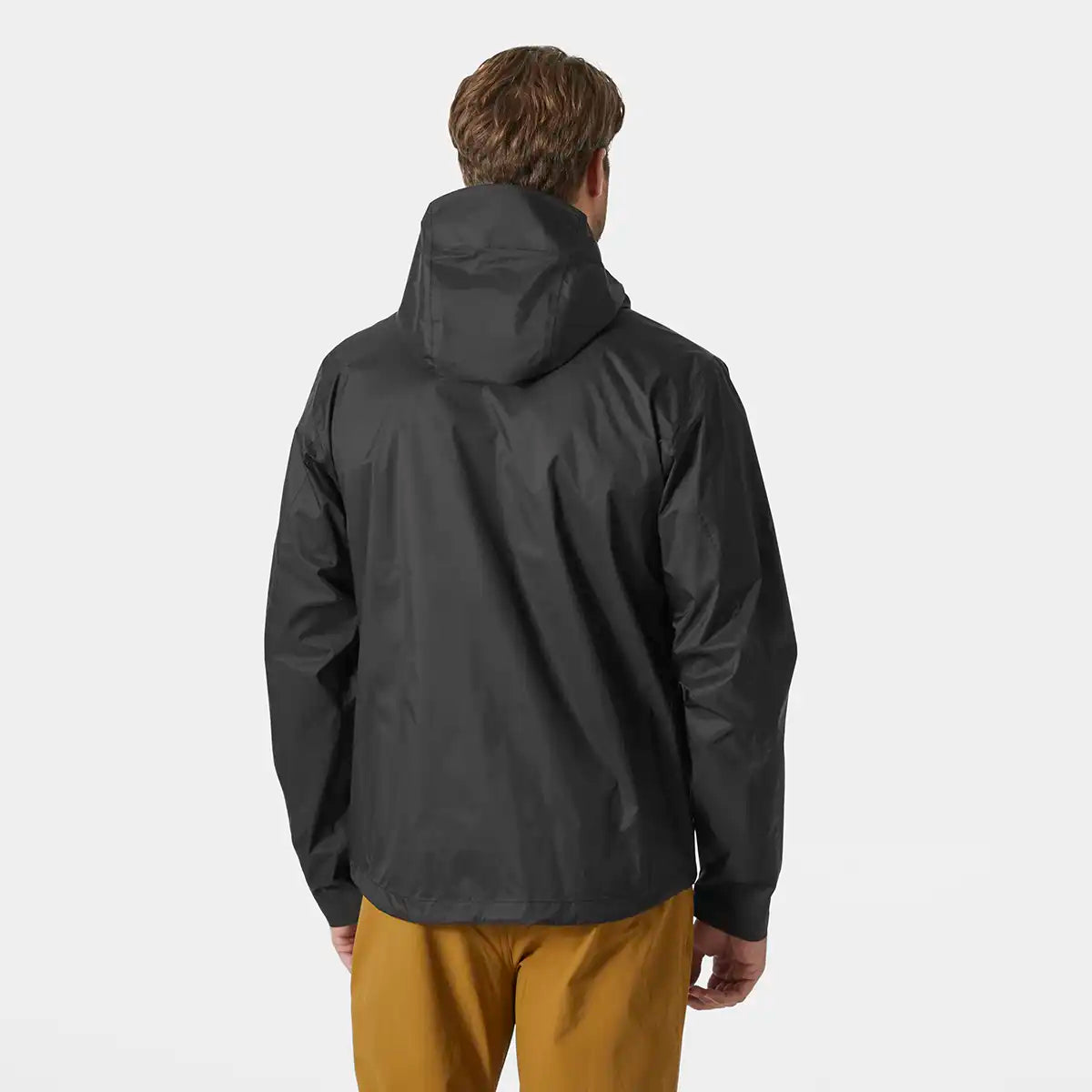 Helly Hansen Loke Terra Jacket- Black- back view on model Helly Hansen Loke Terra Jacket- Black- back view on model
