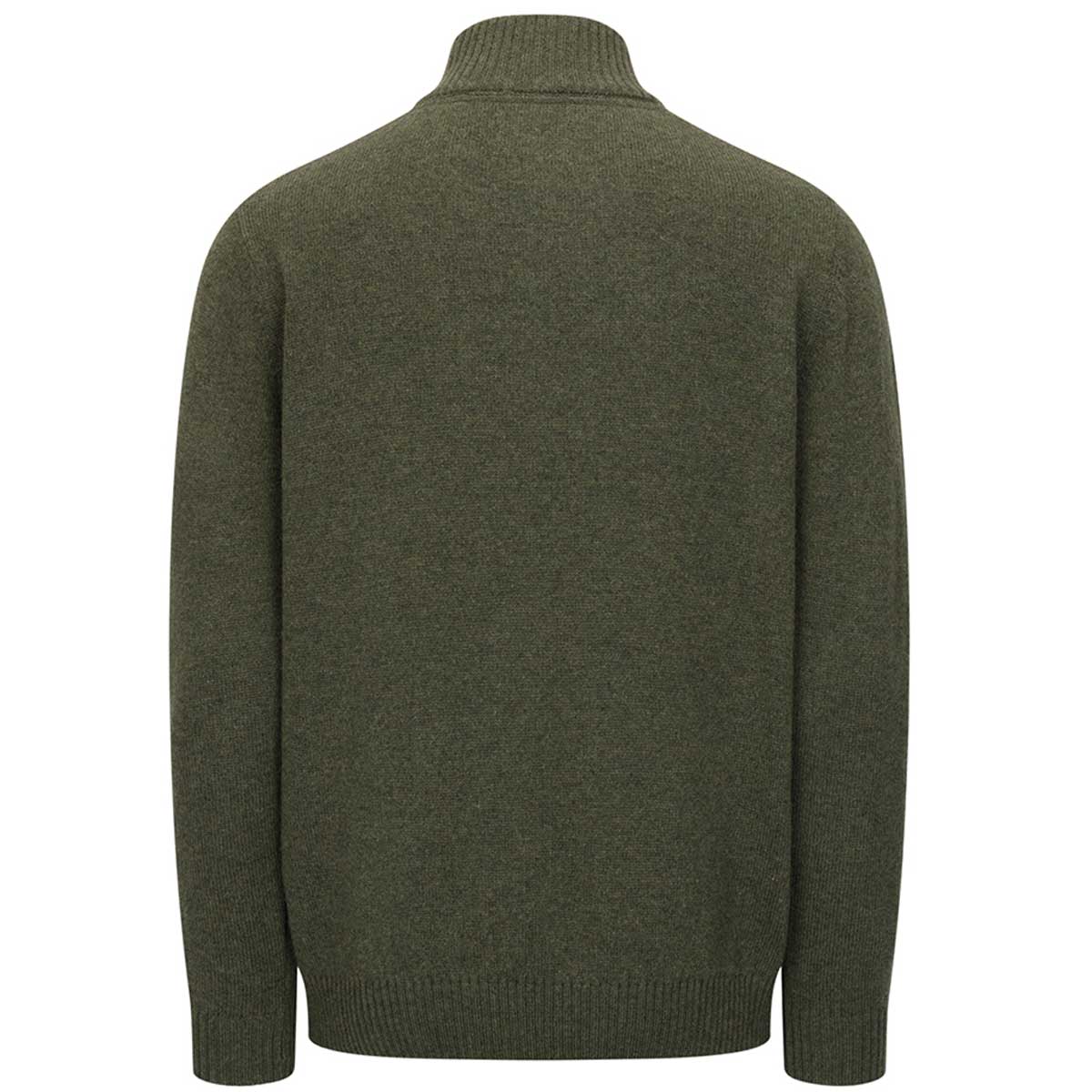 Hoggs of Fife Lothian II 1/4 Zip Pullover - green rear Hoggs of Fife Lothian II 1/4 Zip Pullover - green rear