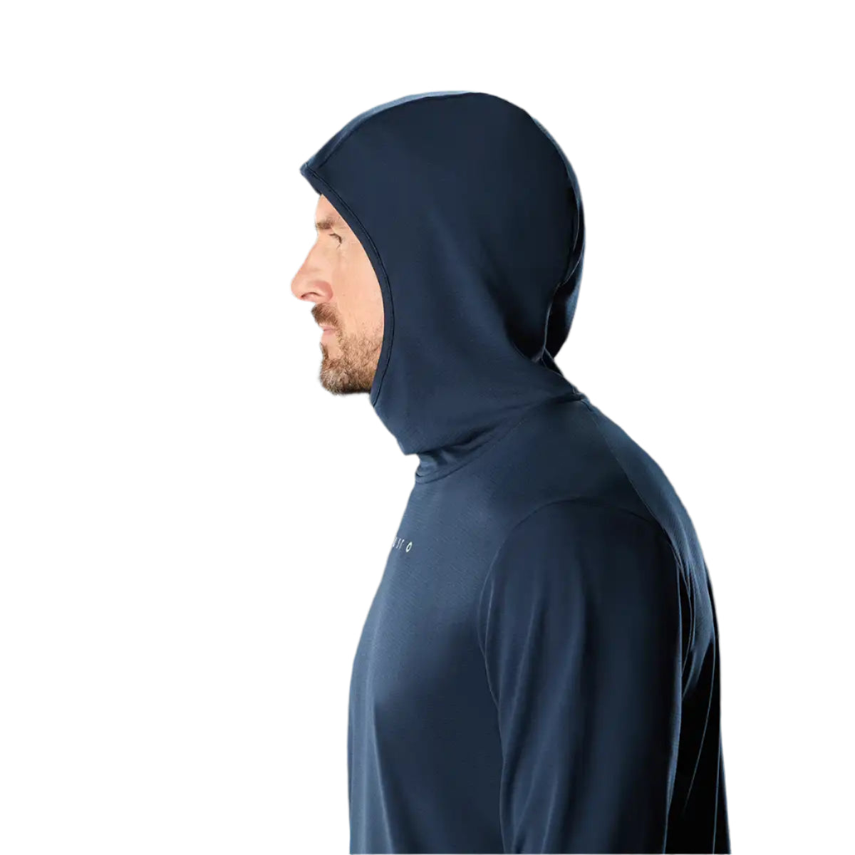 Musto Men’s Evo Crew Sunblock Hoodie Navy- hood up Musto Men’s Evo Crew Sunblock Hoodie Navy- hood up
