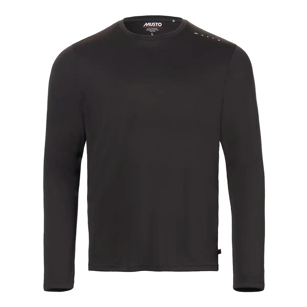 Musto Men's Evo Crew Sunblock Long Sleeve Tee- Black Musto Men's Evo Crew Sunblock Long Sleeve Tee- Black