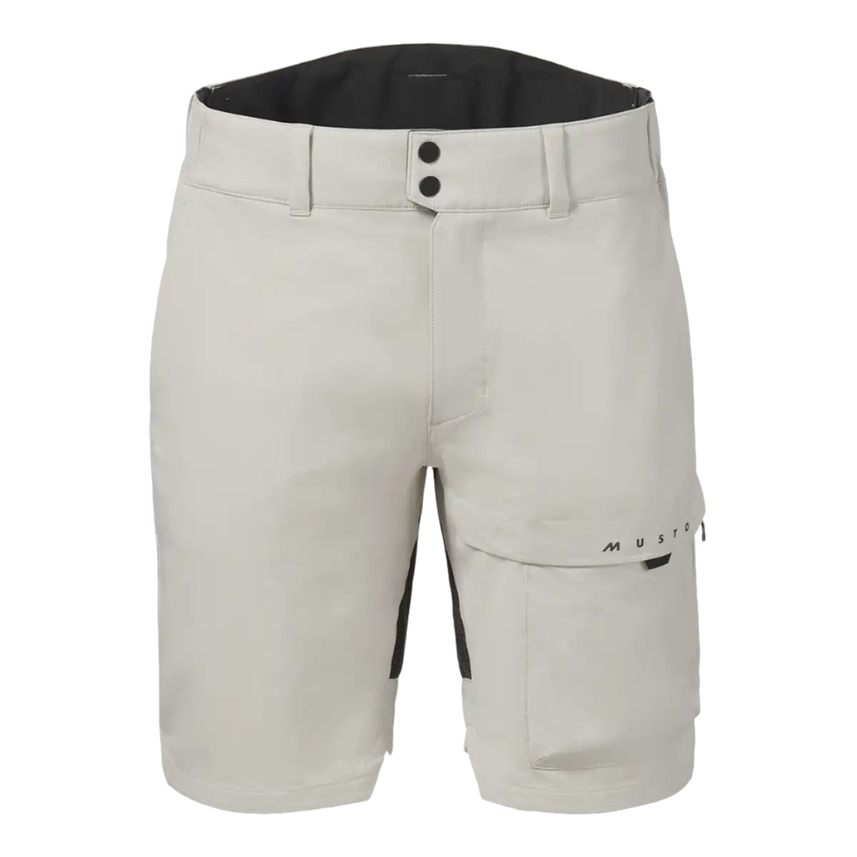 Musto Men's Evo Performance Stretch Shorts- Platinum front Musto Men's Evo Performance Stretch Shorts- Platinum front