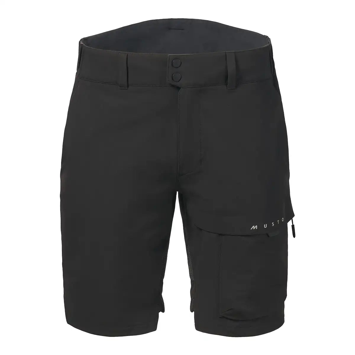 Musto Men's Evo Performance Stretch Shorts- Black front Musto Men's Evo Performance Stretch Shorts- Black front