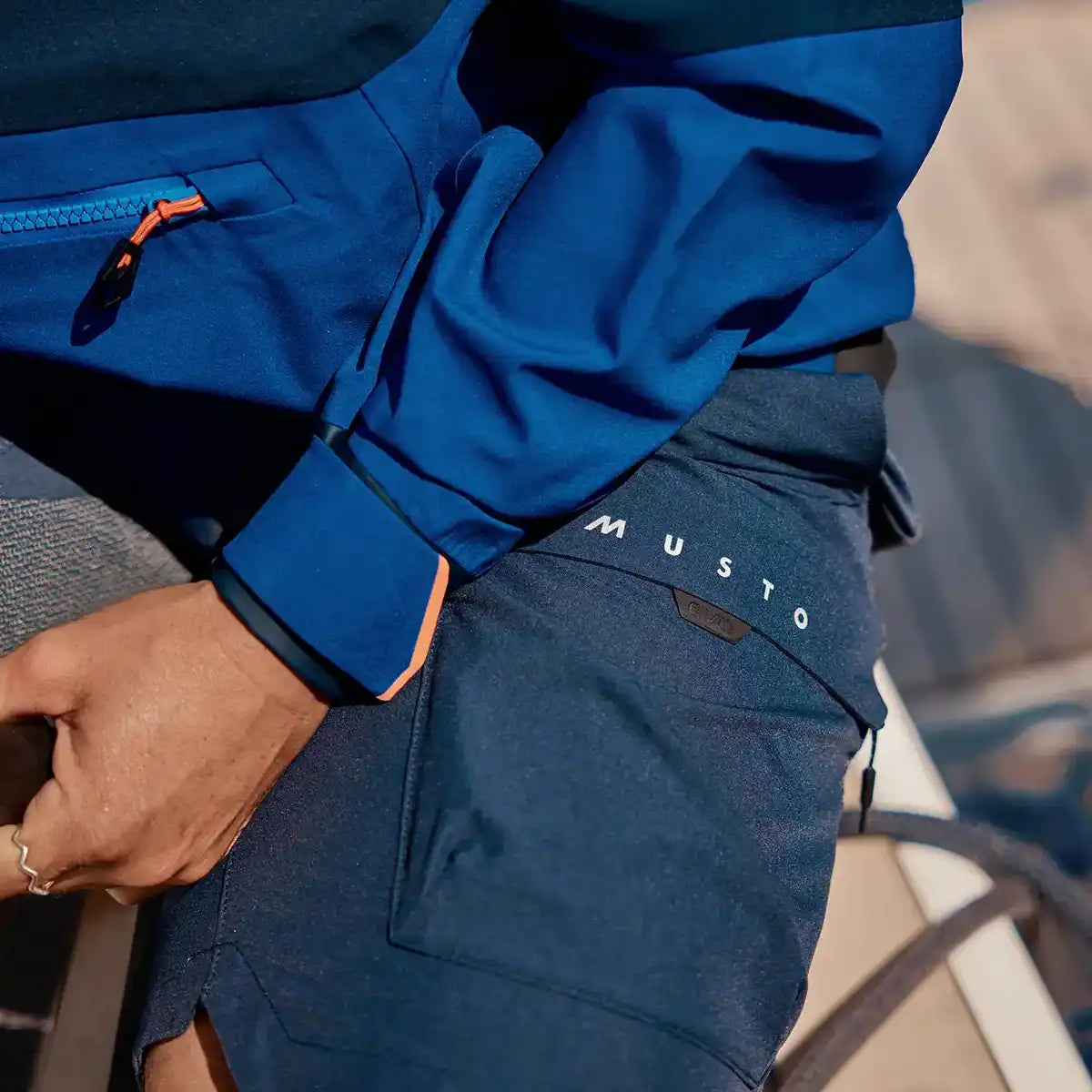 Musto Men's Evo Performance Stretch Shorts- Navy - Lifestyle Musto Men's Evo Performance Stretch Shorts- Navy - Lifestyle