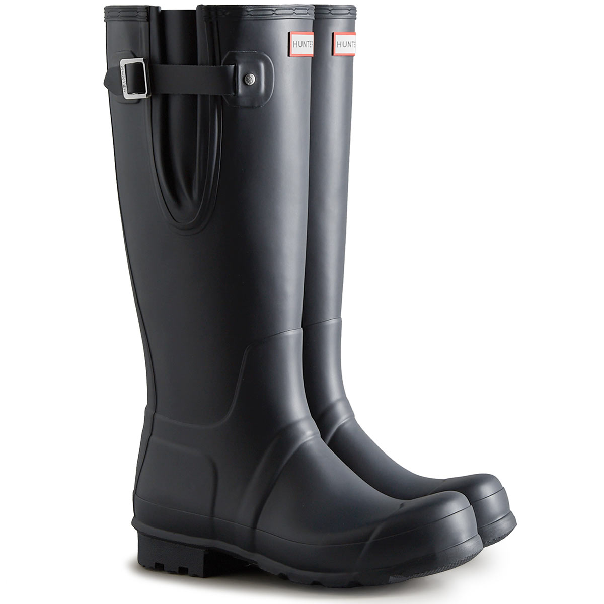 Hunter Men's Original Tall Side Adjustable Wellington Boots - Hunter Navy Hunter Men's Original Tall Side Adjustable Wellington Boots - Hunter Navy