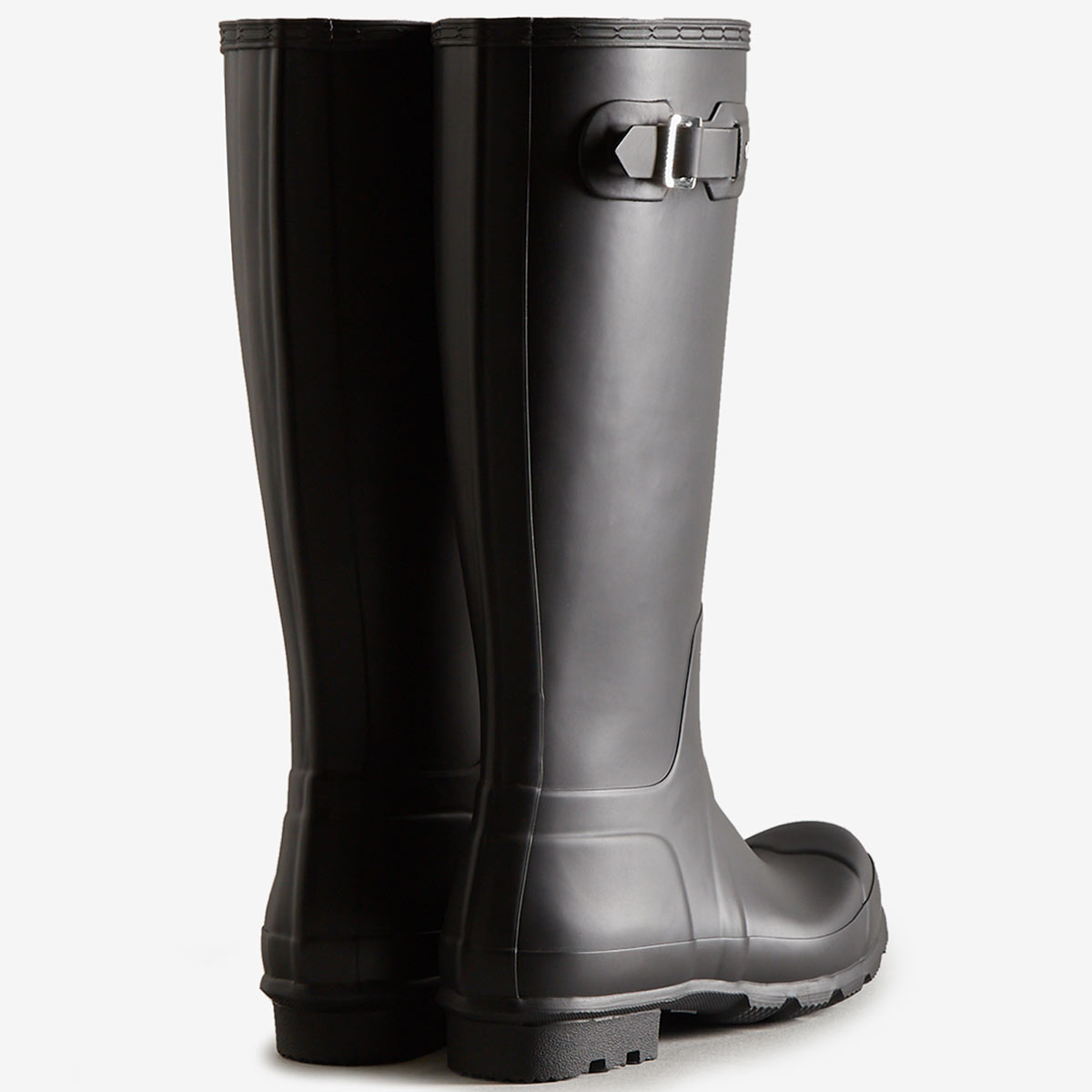 Hunter Men's Original Tall Wellington Boots - Black - Rear Hunter Men's Original Tall Wellington Boots - Black - Rear