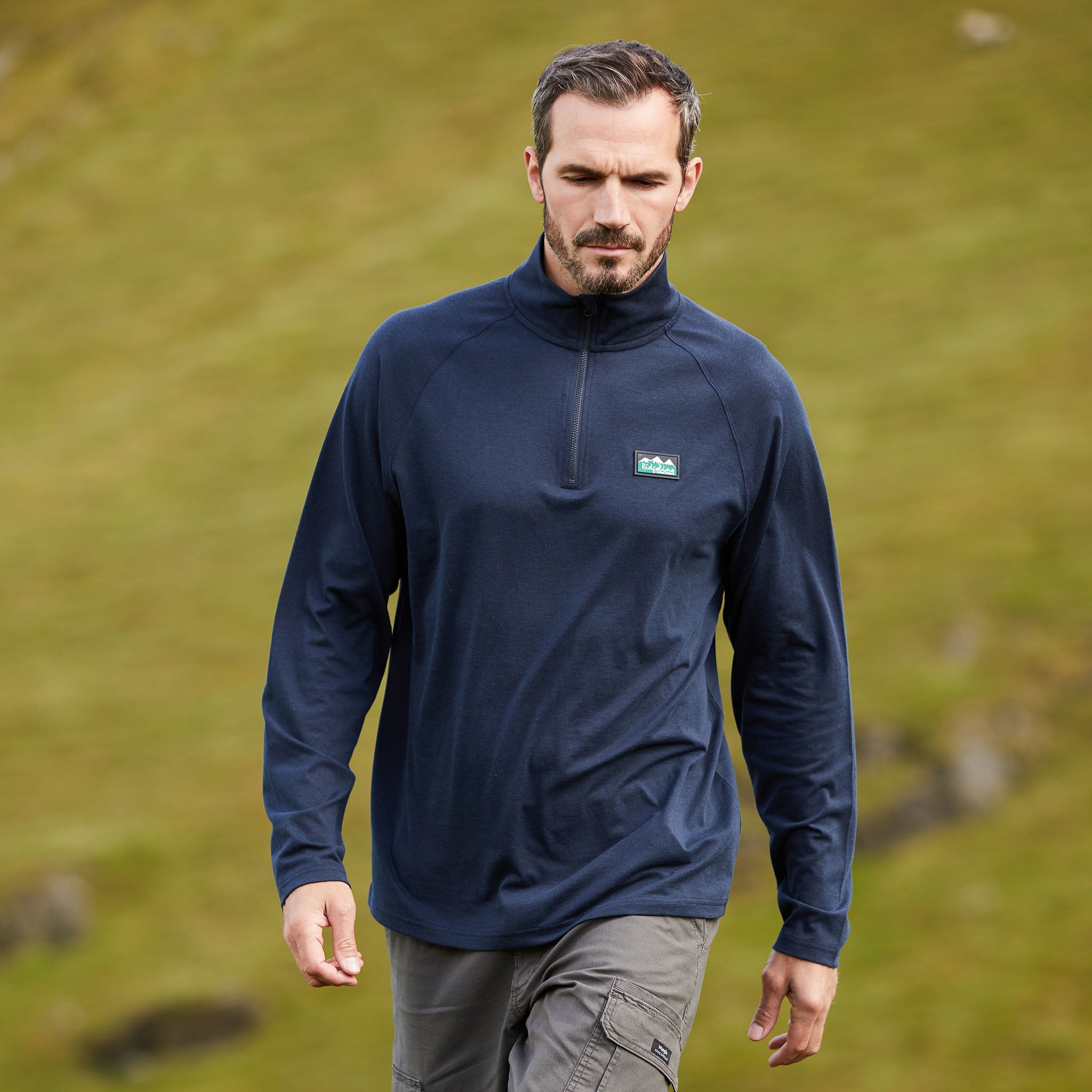 Ridgeline Baseline Pull-On Zip Top - navy lifestyle Ridgeline Baseline Pull-On Zip Top - navy lifestyle