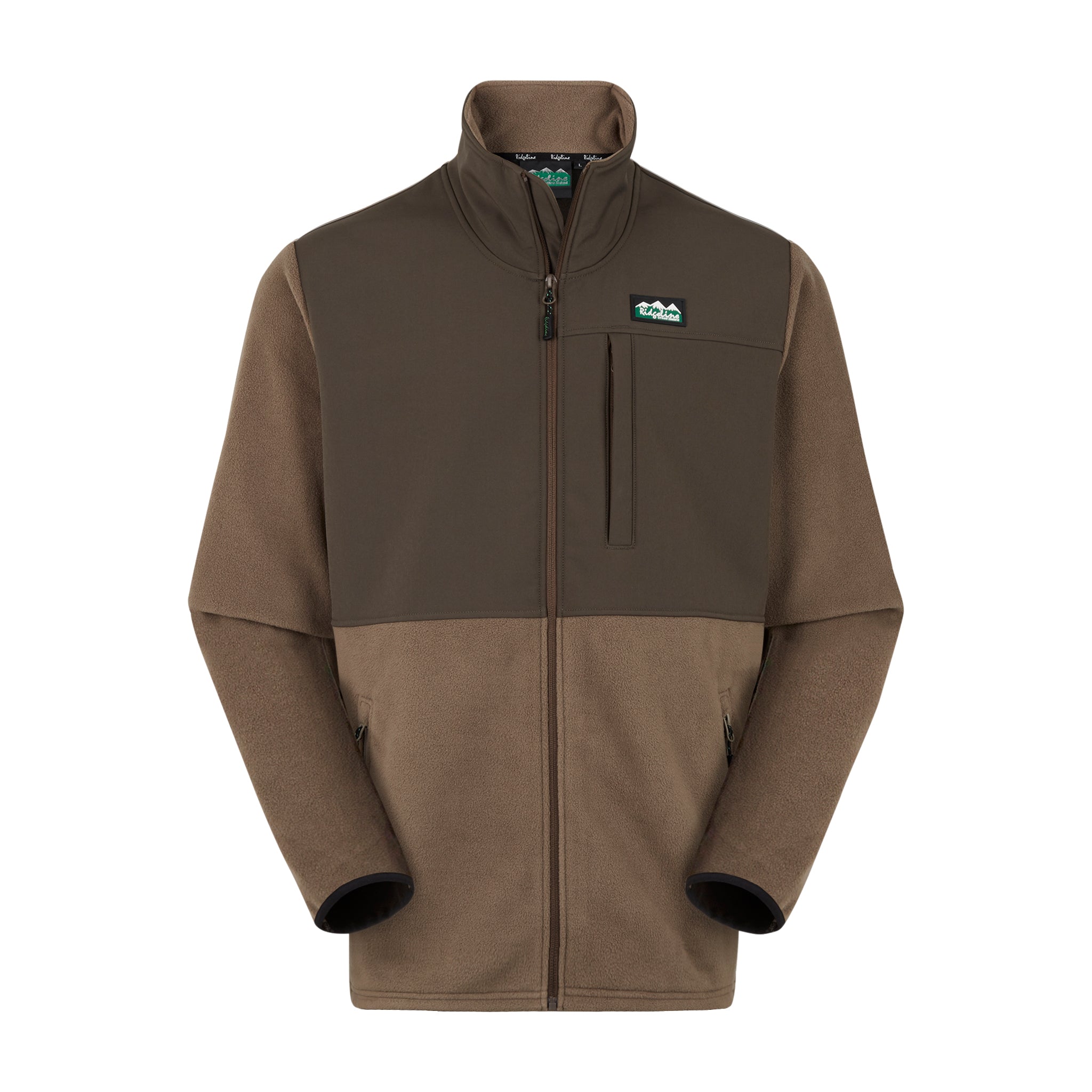 Ridgeline Hybrid Fleece Jacket - bark/light bark Ridgeline Hybrid Fleece Jacket - bark/light bark