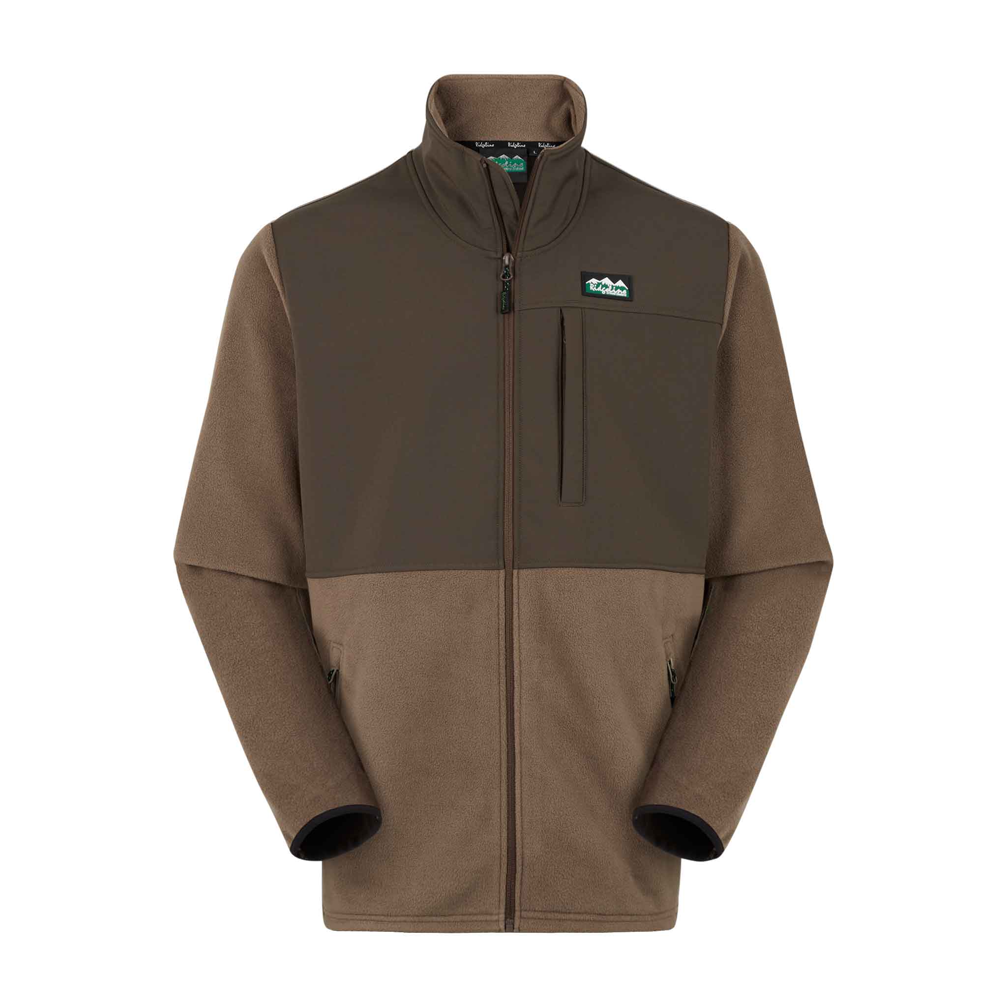 Ridgeline Hybrid Fleece Jacket - bark/light bark Ridgeline Hybrid Fleece Jacket - bark/light bark