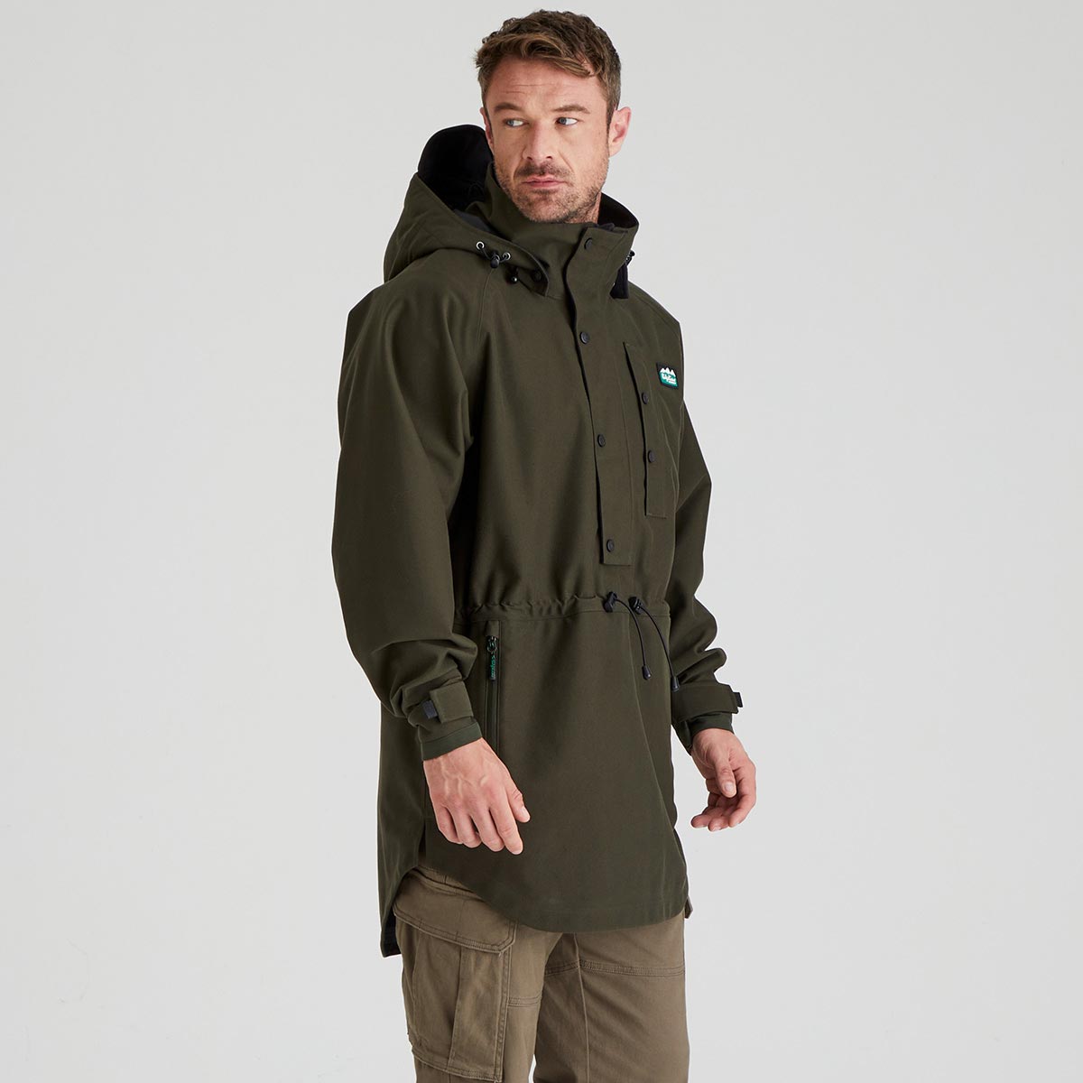 Ridgeline Men's Monsoon Classic Smock - Deep Forest - Side Ridgeline Men's Monsoon Classic Smock - Deep Forest - Side