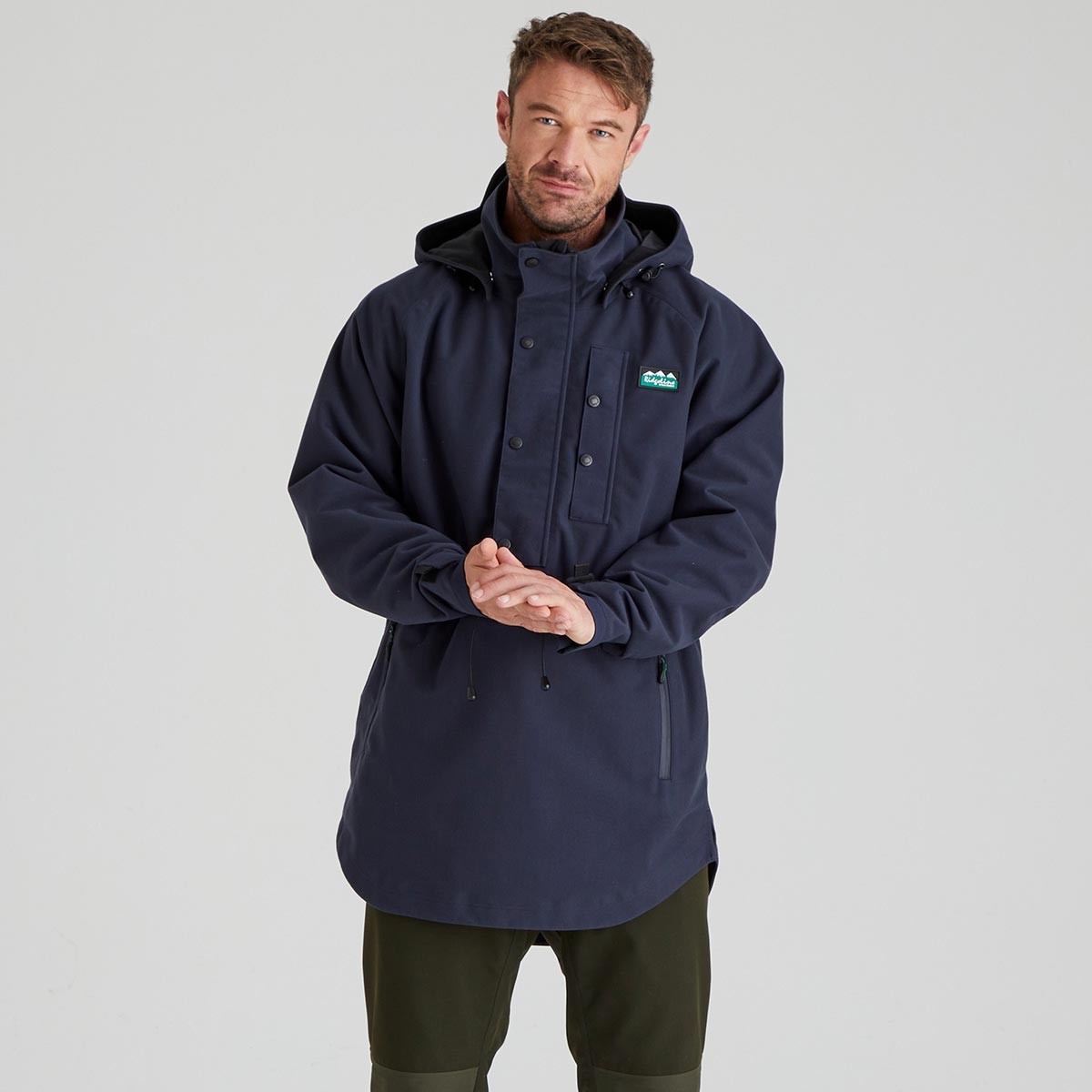 Ridgeline Men's Monsoon Classic Smock - Navy - Front Ridgeline Men's Monsoon Classic Smock - Navy - Front