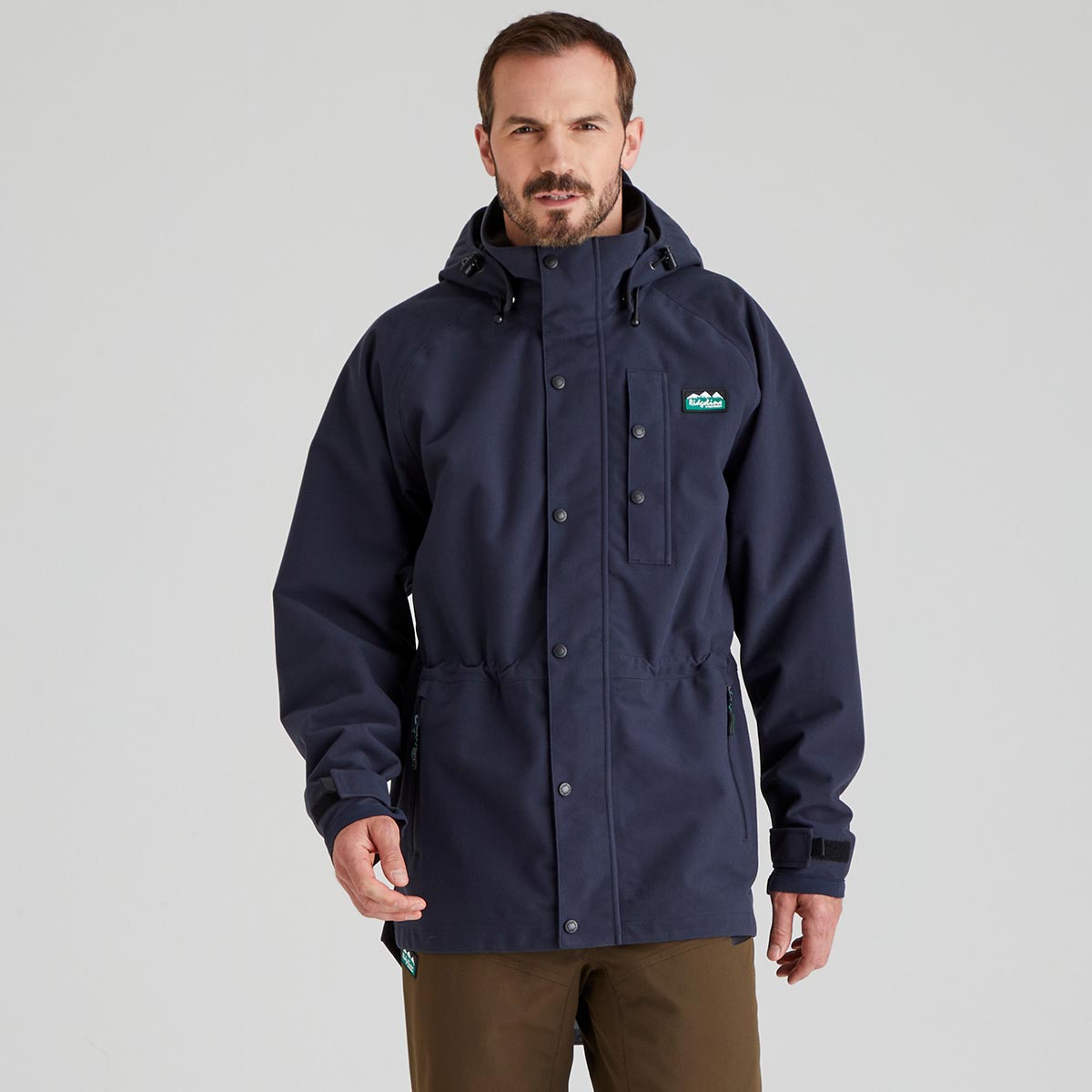 Ridgeline Men;s Monsoon Classic Jacket - Navy - Front Ridgeline Men;s Monsoon Classic Jacket - Navy - Front