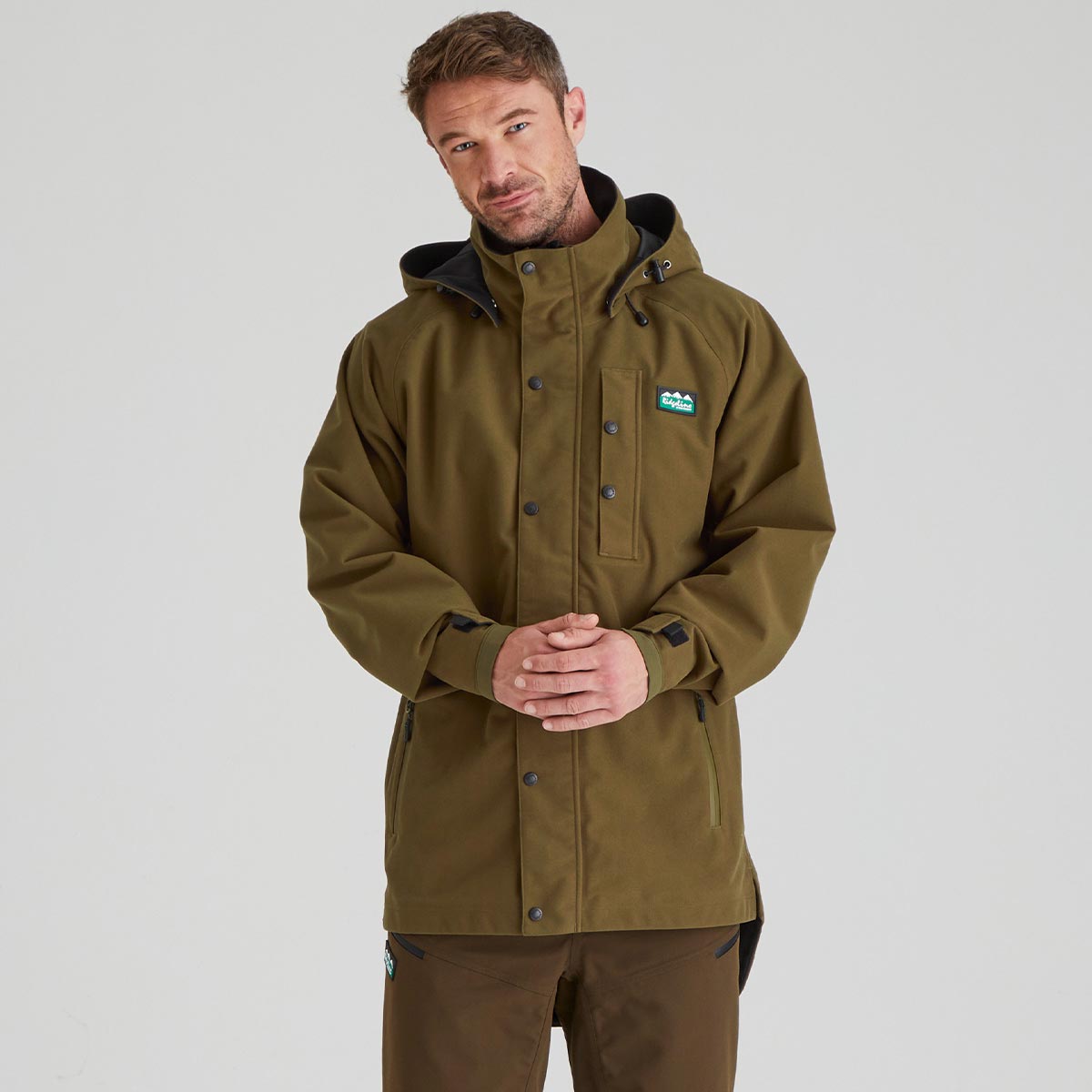 Ridgeline Men;s Monsoon Classic Jacket - Teak - Front Ridgeline Men;s Monsoon Classic Jacket - Teak - Front
