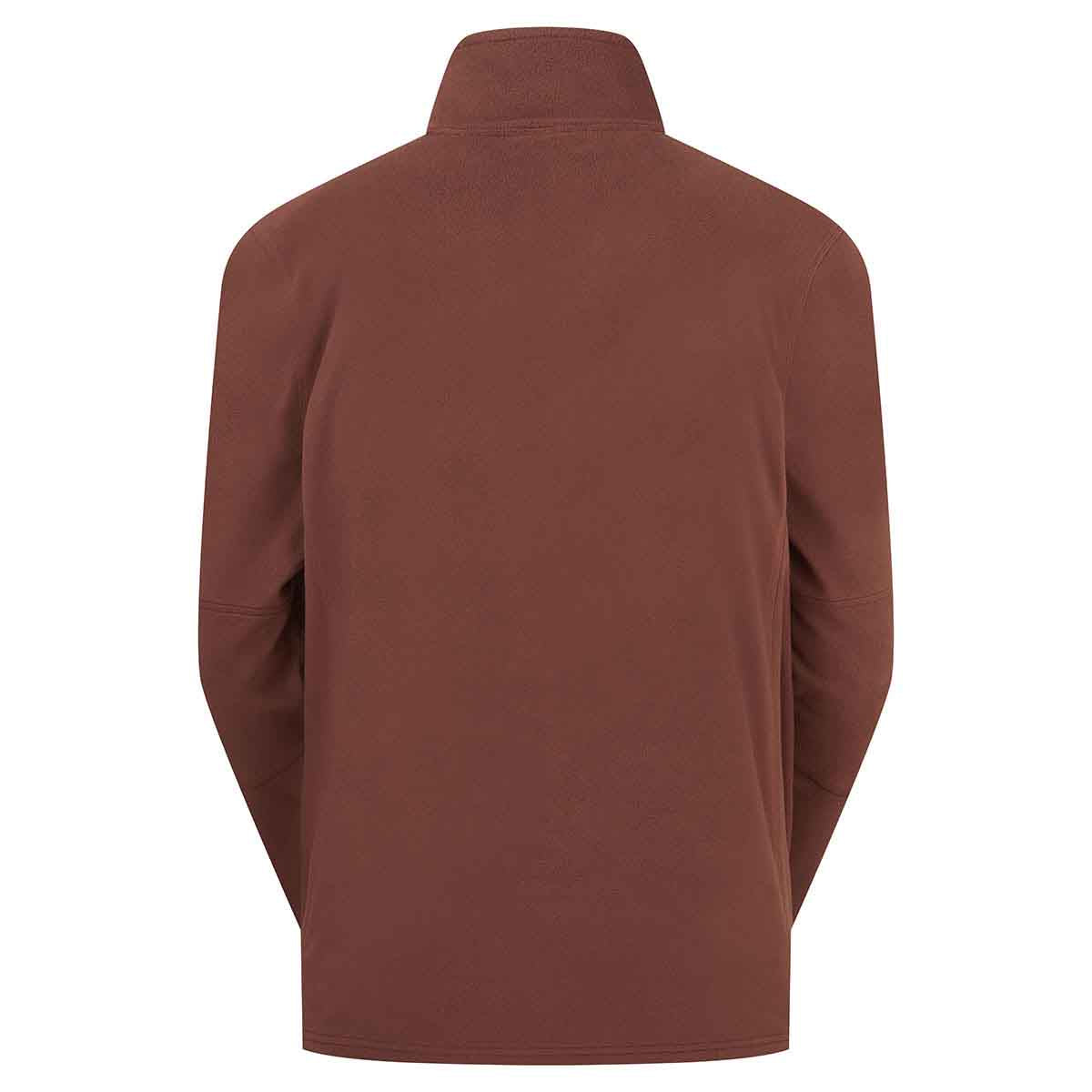 Ridgeline Narvik Men's Fleece Pullover - Oxblood - Rear Ridgeline Narvik Men's Fleece Pullover - Oxblood - Rear