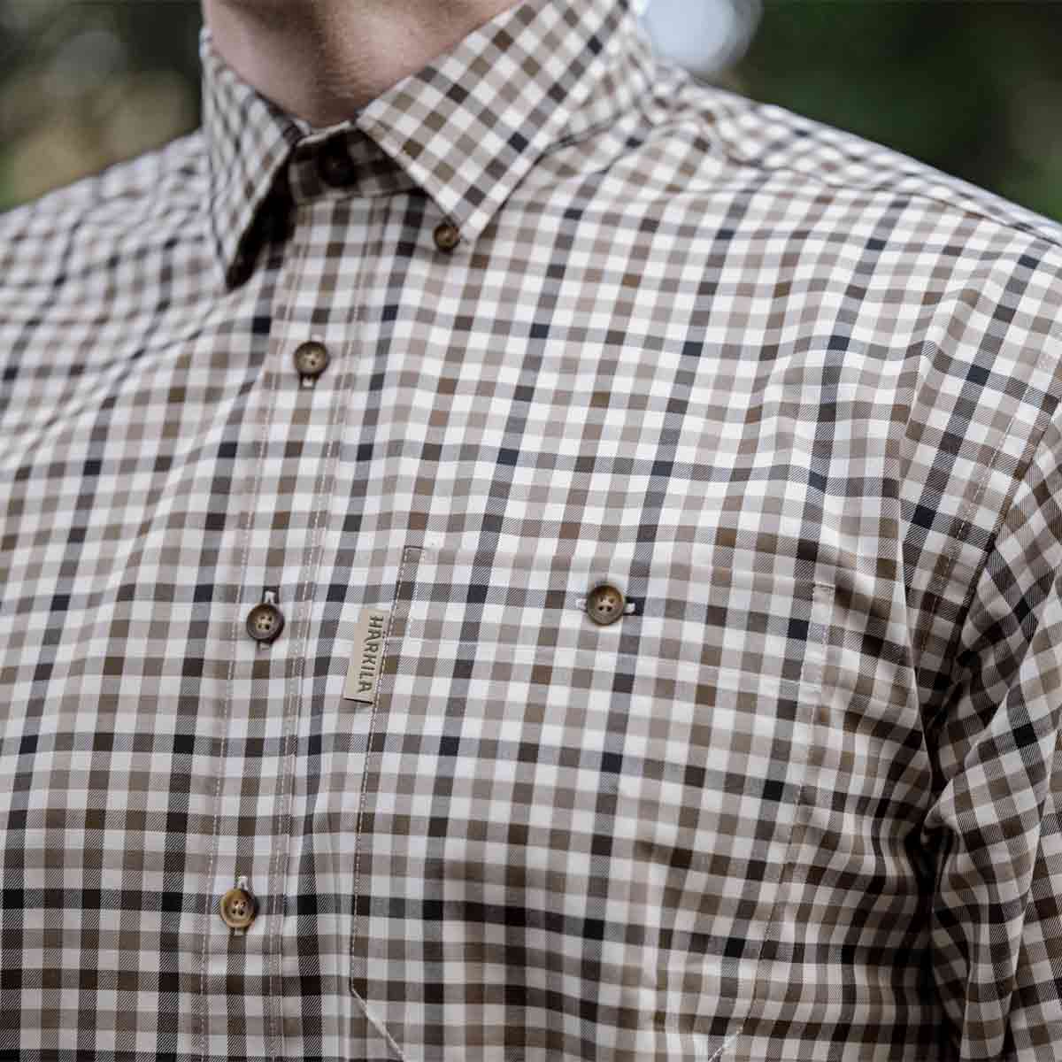Harkila Milford Shirt - Blue/Beige - Lifestyle Harkila Milford Shirt - Blue/Beige - Lifestyle