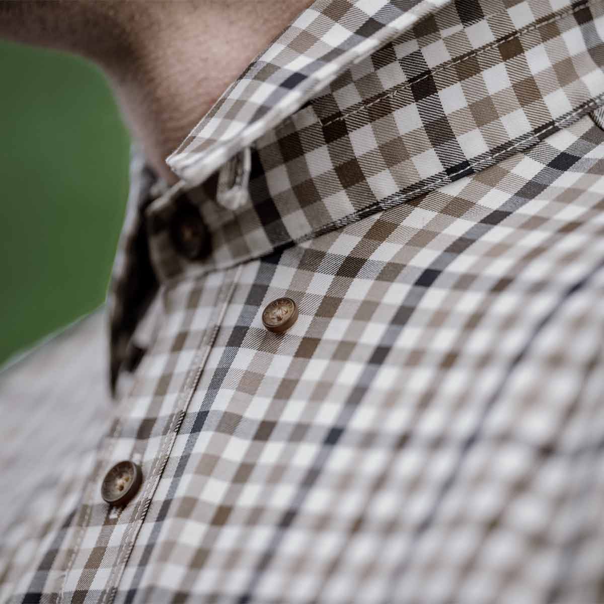 Harkila Milford Shirt - Blue/Beige - Lifestyle - Collar Harkila Milford Shirt - Blue/Beige - Lifestyle - Collar